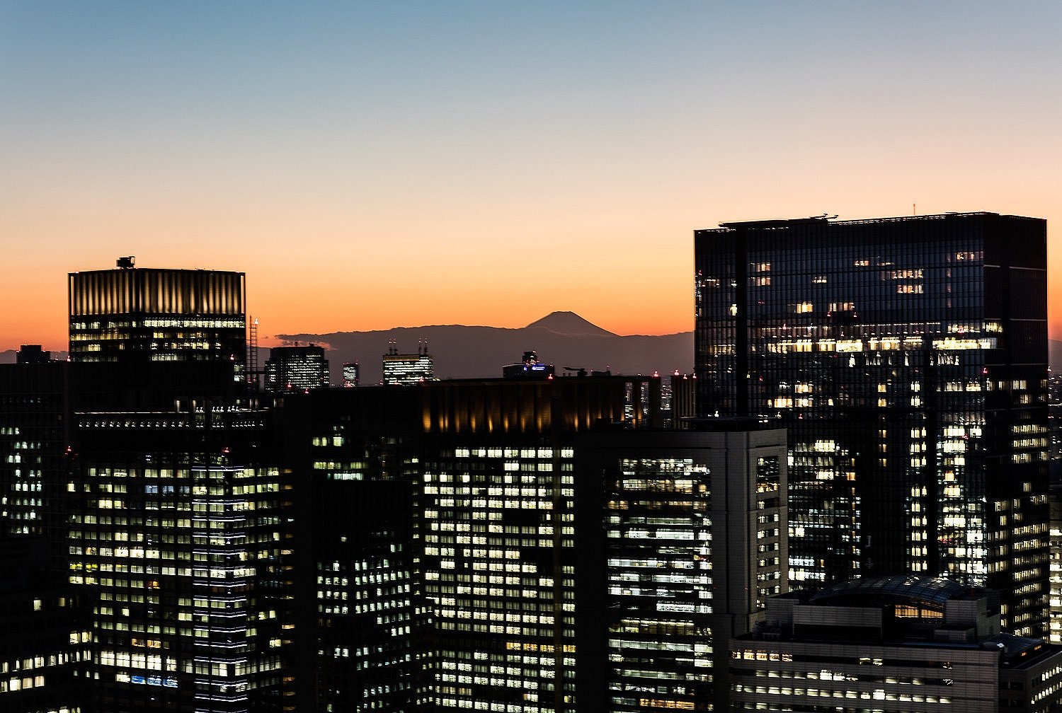 Tokyo Skyline an Mt. Fuji