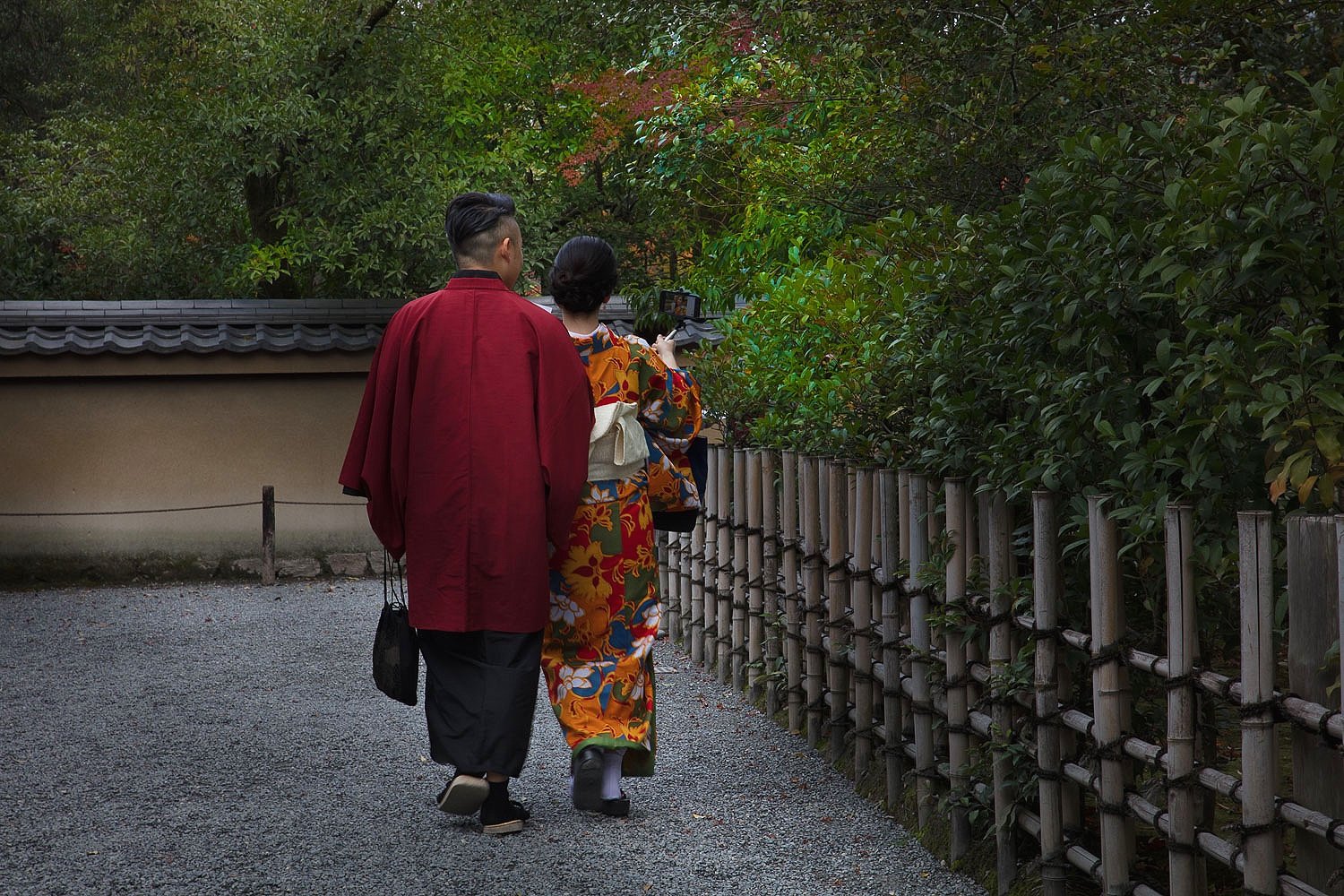 Couple Walking, Kyoto