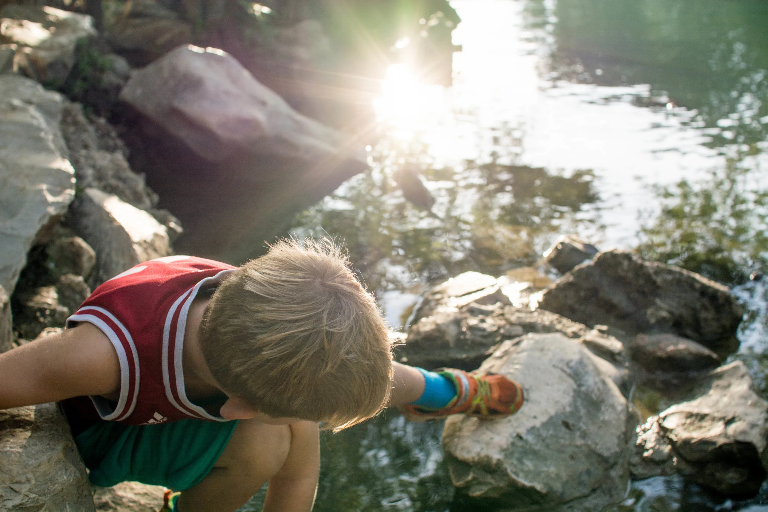 Hank playing at Ladybird Lake