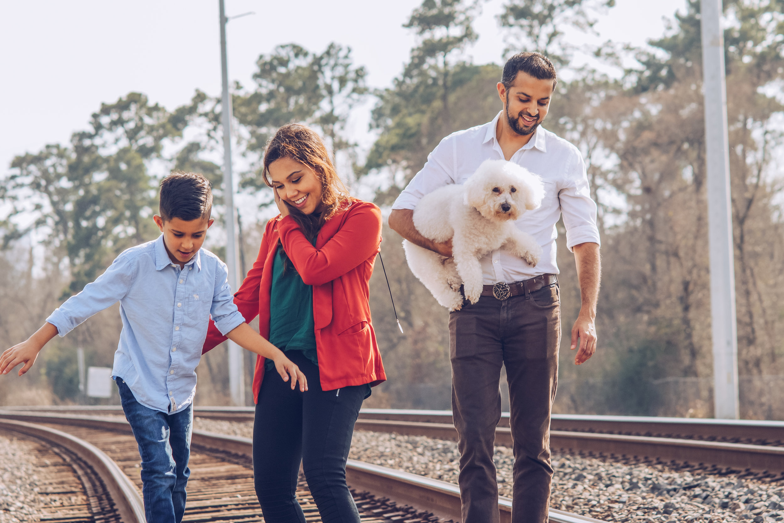 Muslim family at play