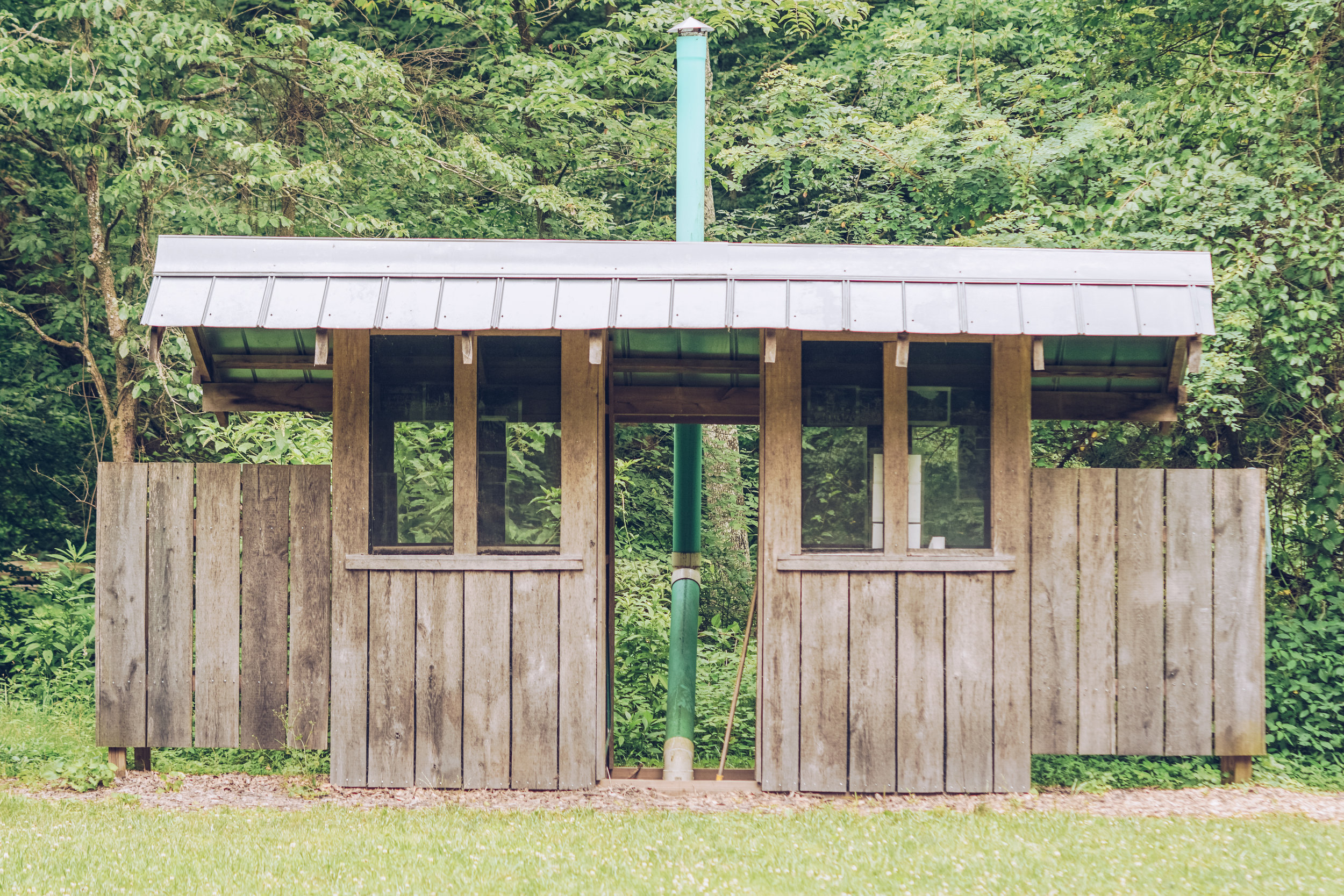 These outhouses look like the Cadillacs of outhouses