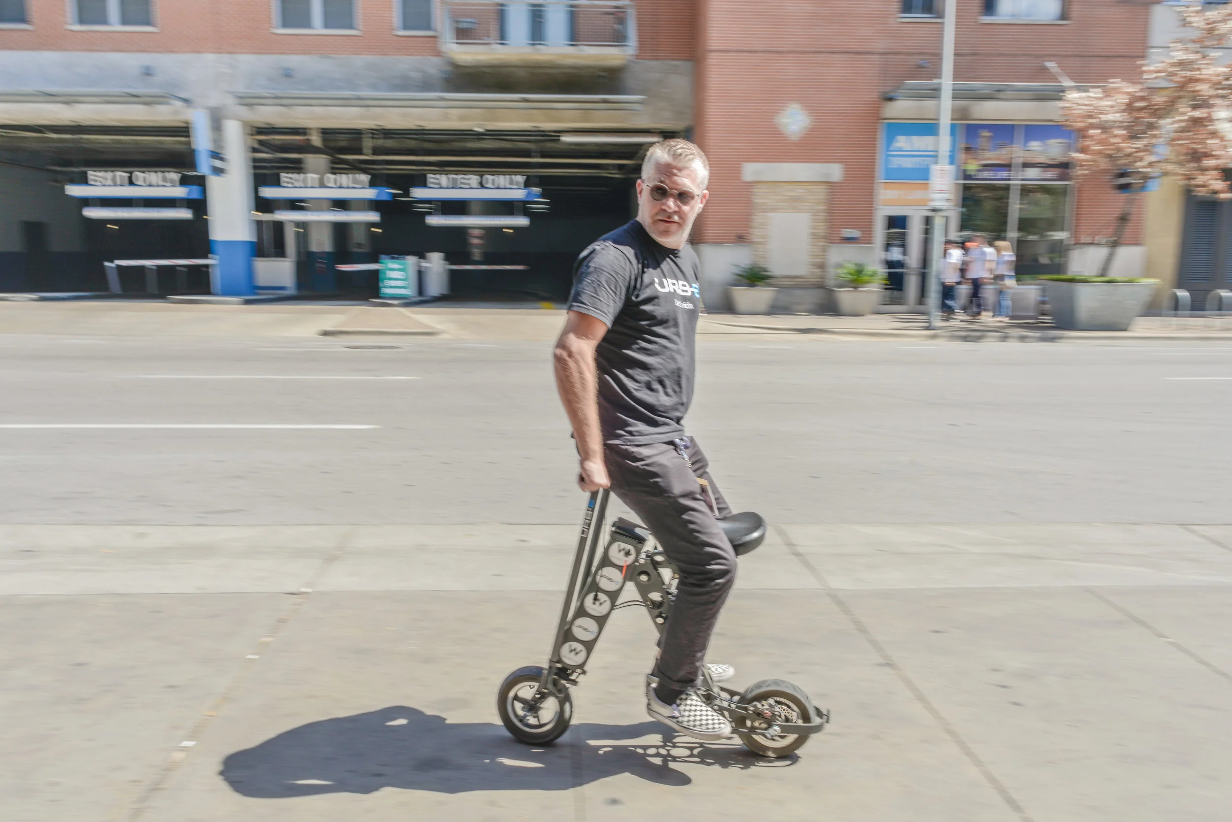 URB-E product innovator crushing it on his URB-E electric scooter