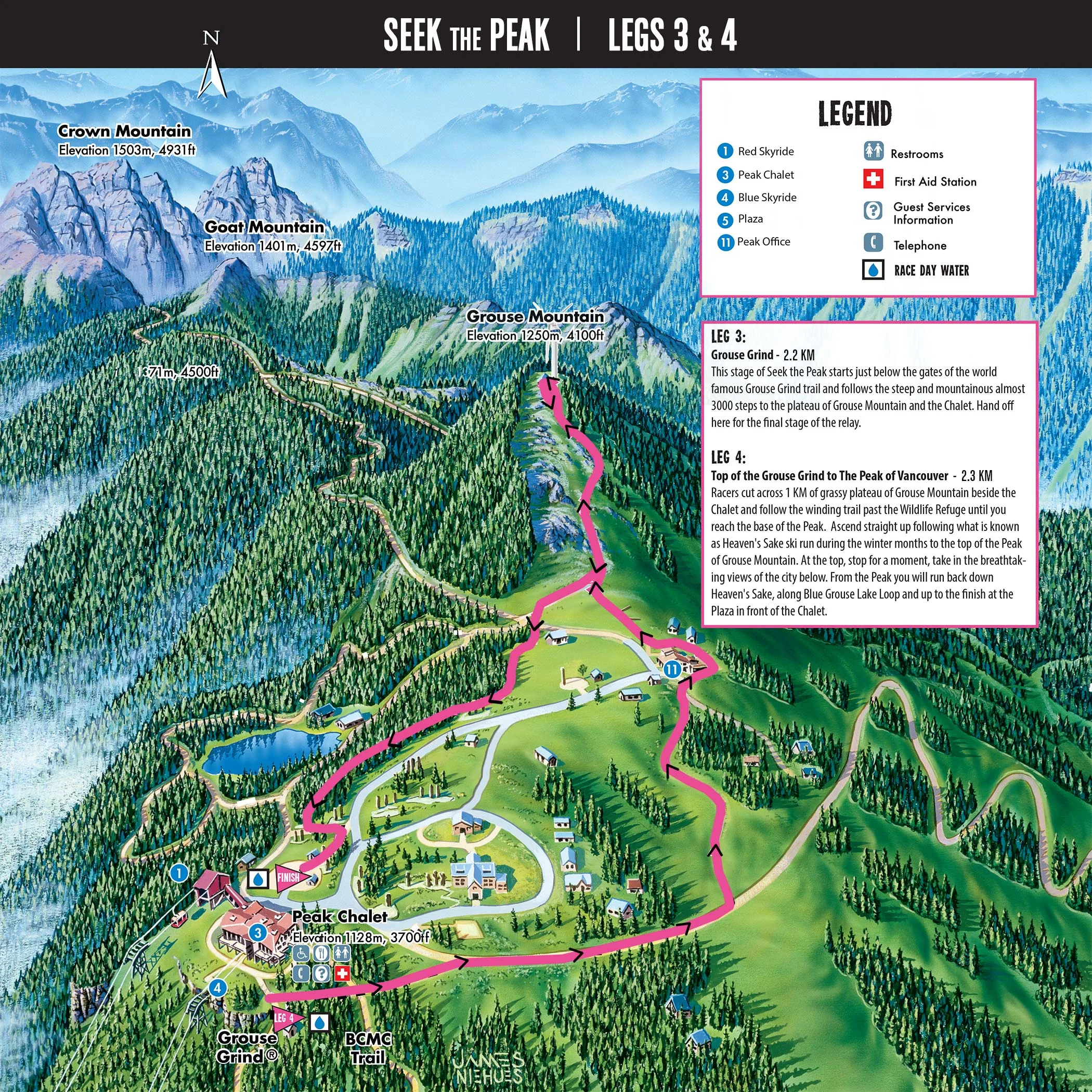 Note: Route Distances are approximate