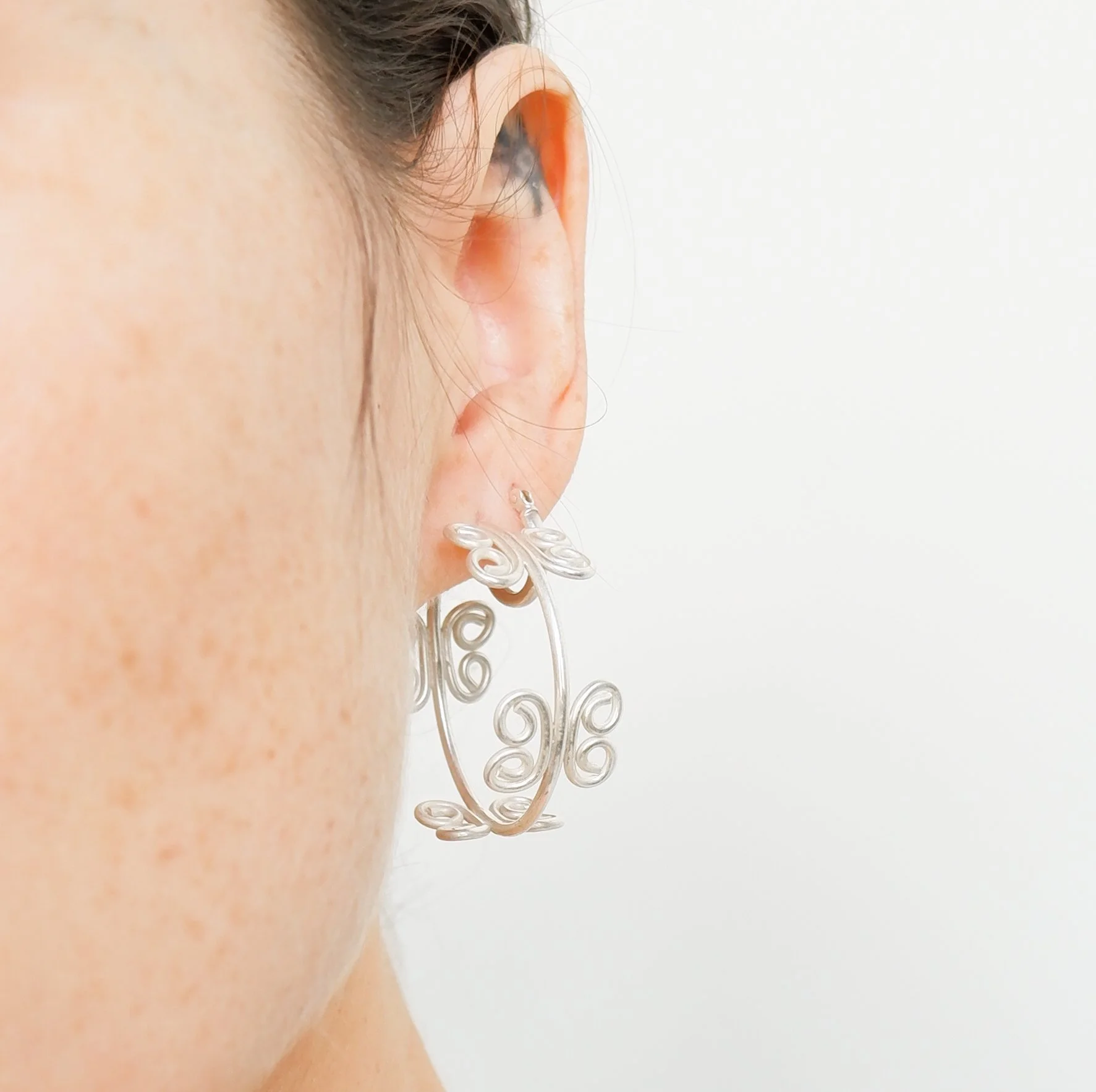 Etruscan Spiral Hoops