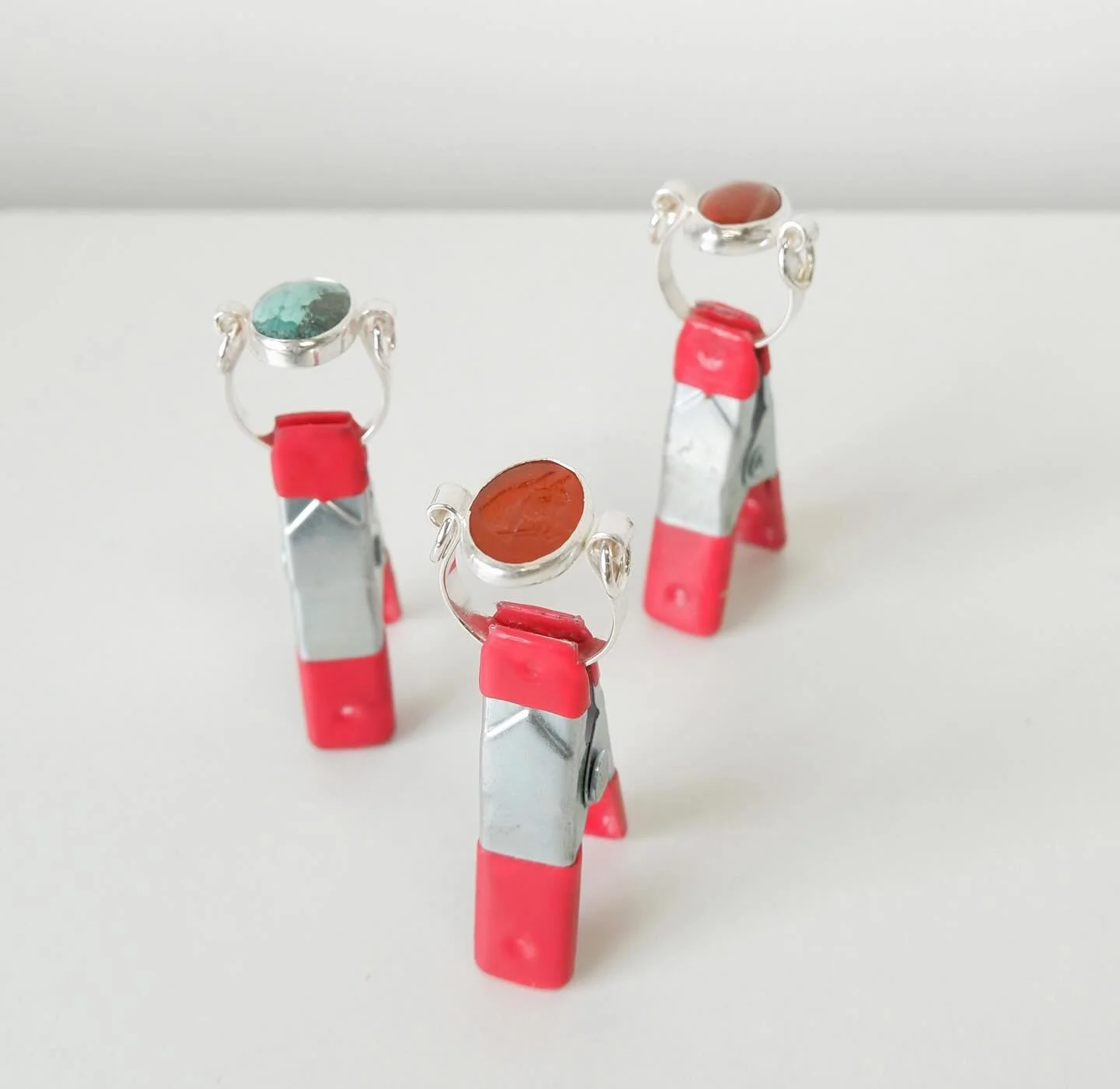 Three horse bit rings available in tomorrow&rsquo;s jewelry drop 🥩🥩🥩