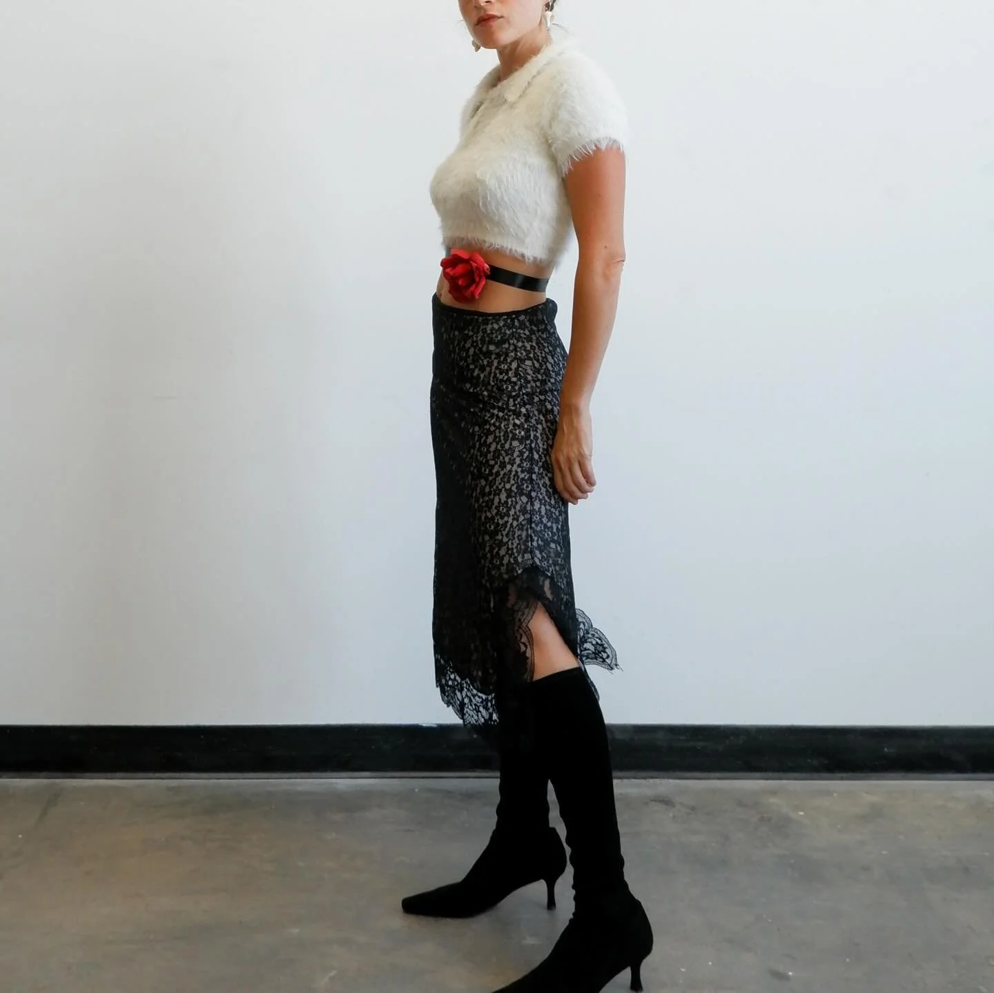 A lace slip skirt available on Etsy. Great layering piece for the upcoming change of season