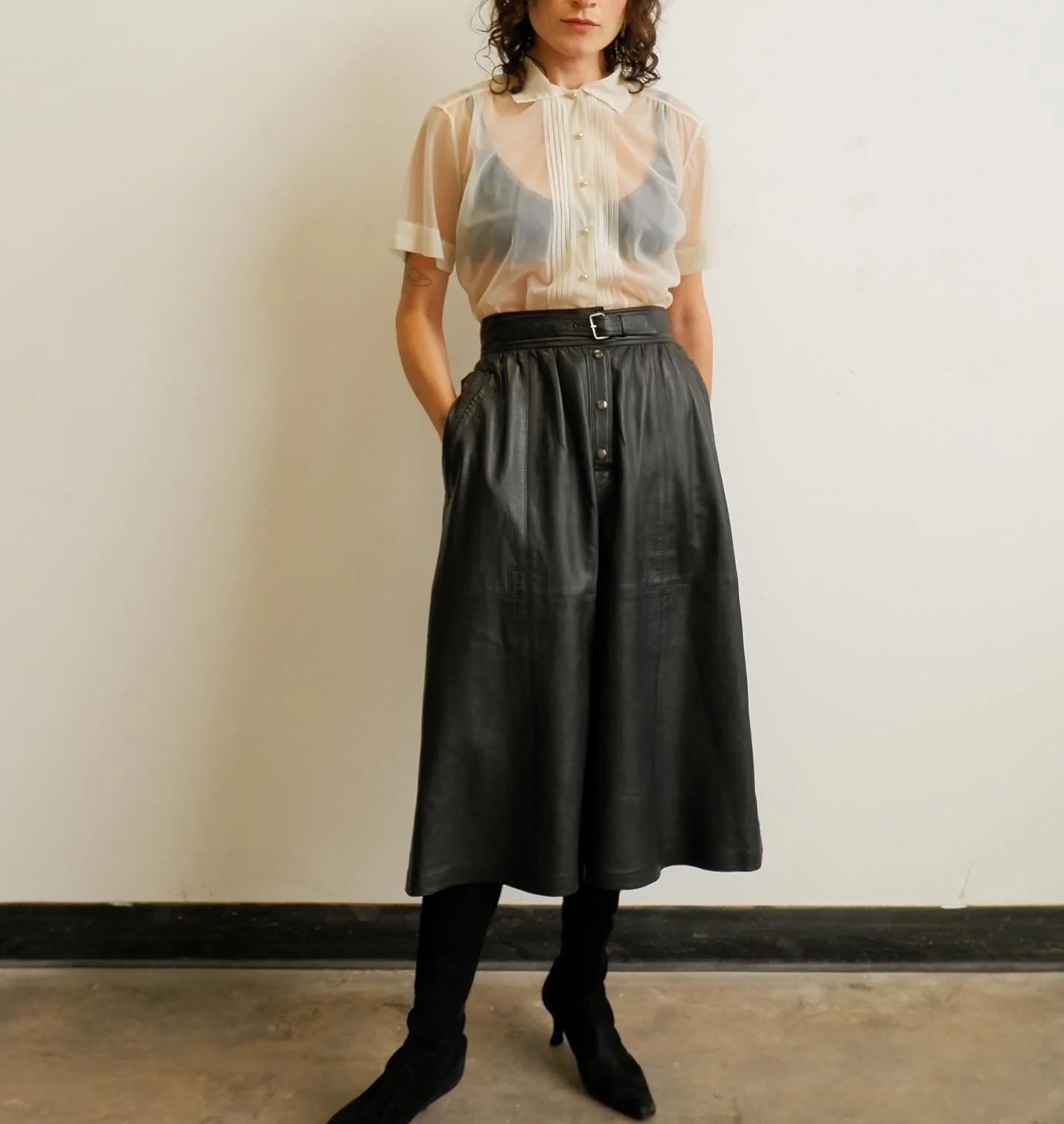 Buttery soft Escada leather skirt