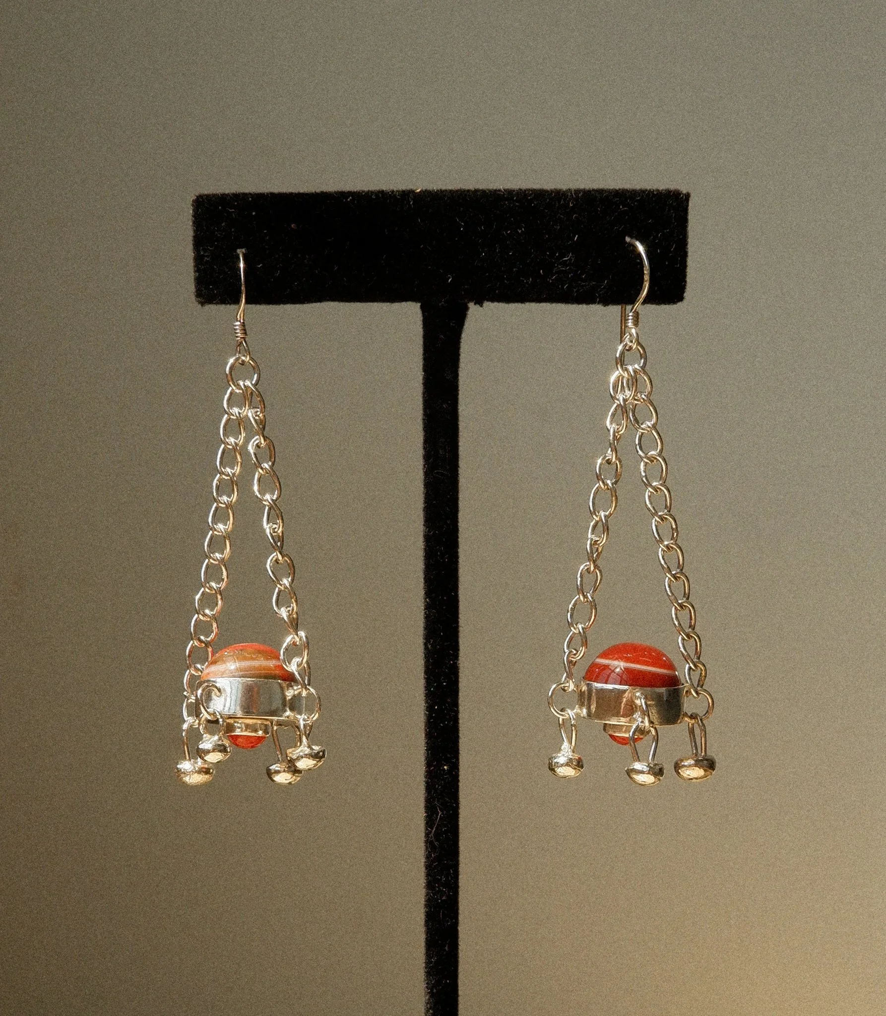 Mars Agate Earrings