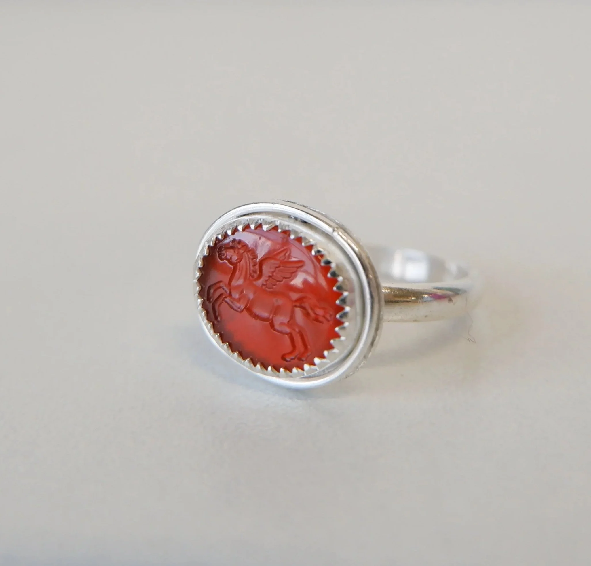 Pegasus Ring in Red