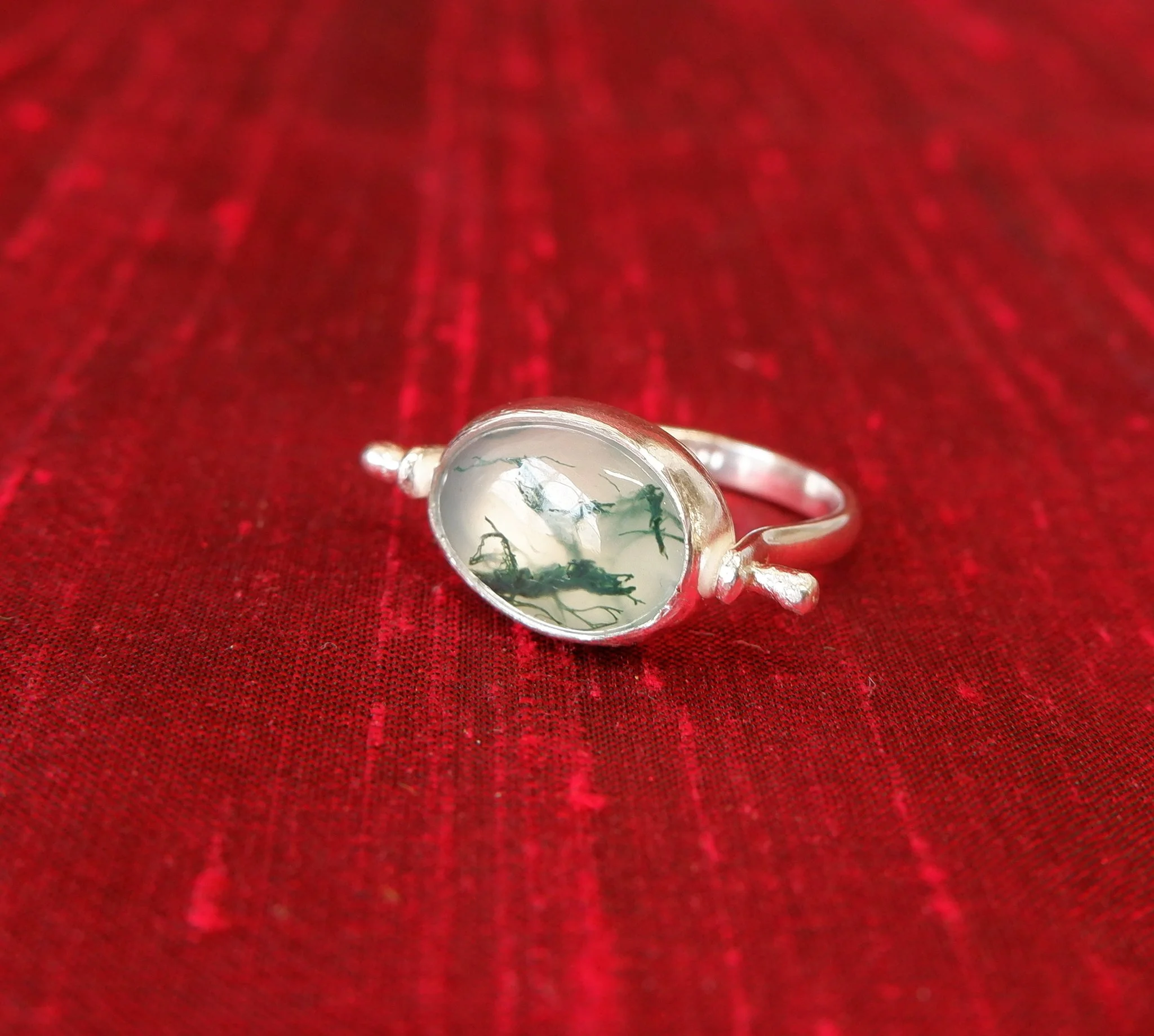 Moss Agate Ring