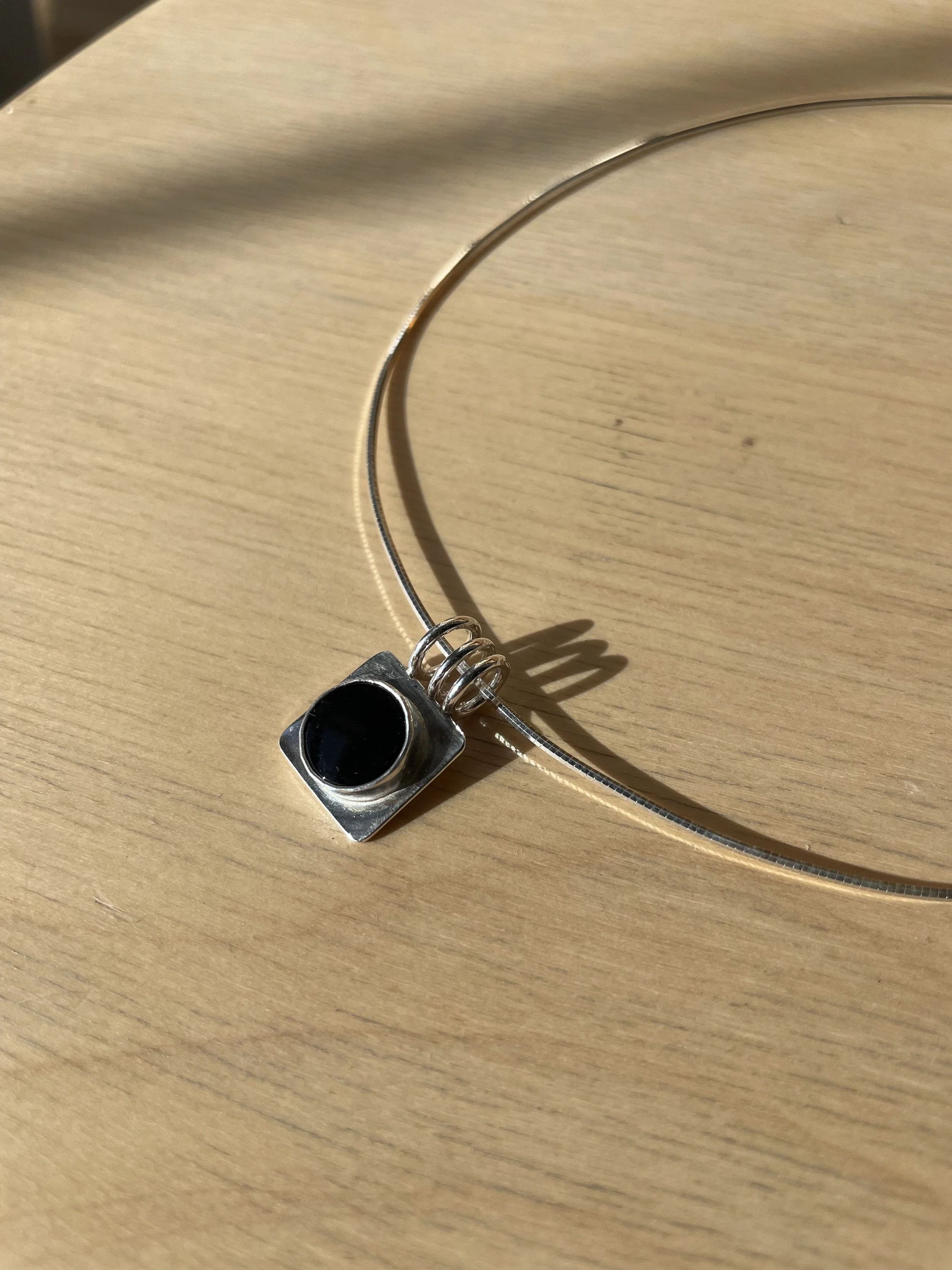 Ring Me Necklace - Black Onyx