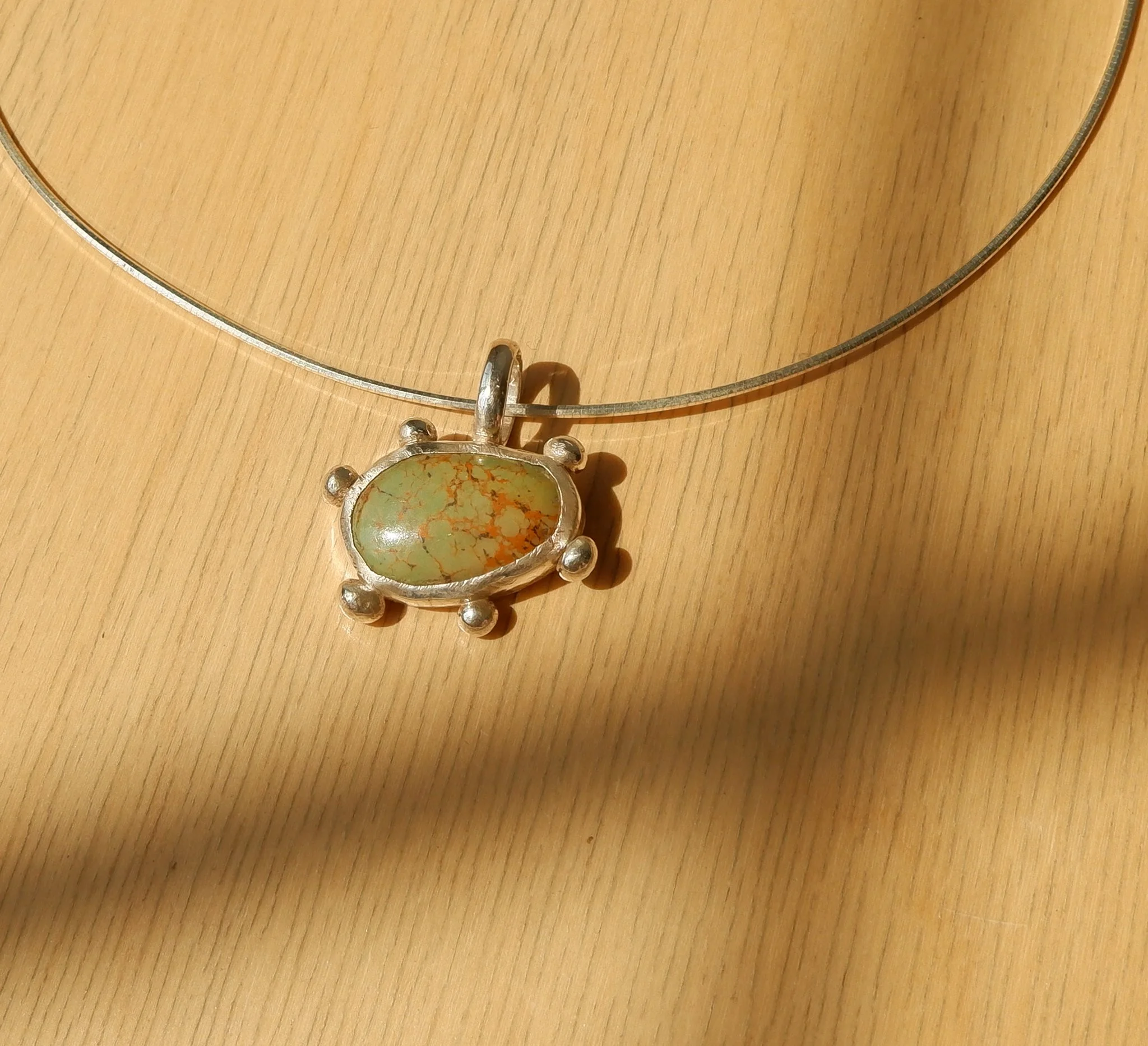 Green Hubei Turquoise Necklace