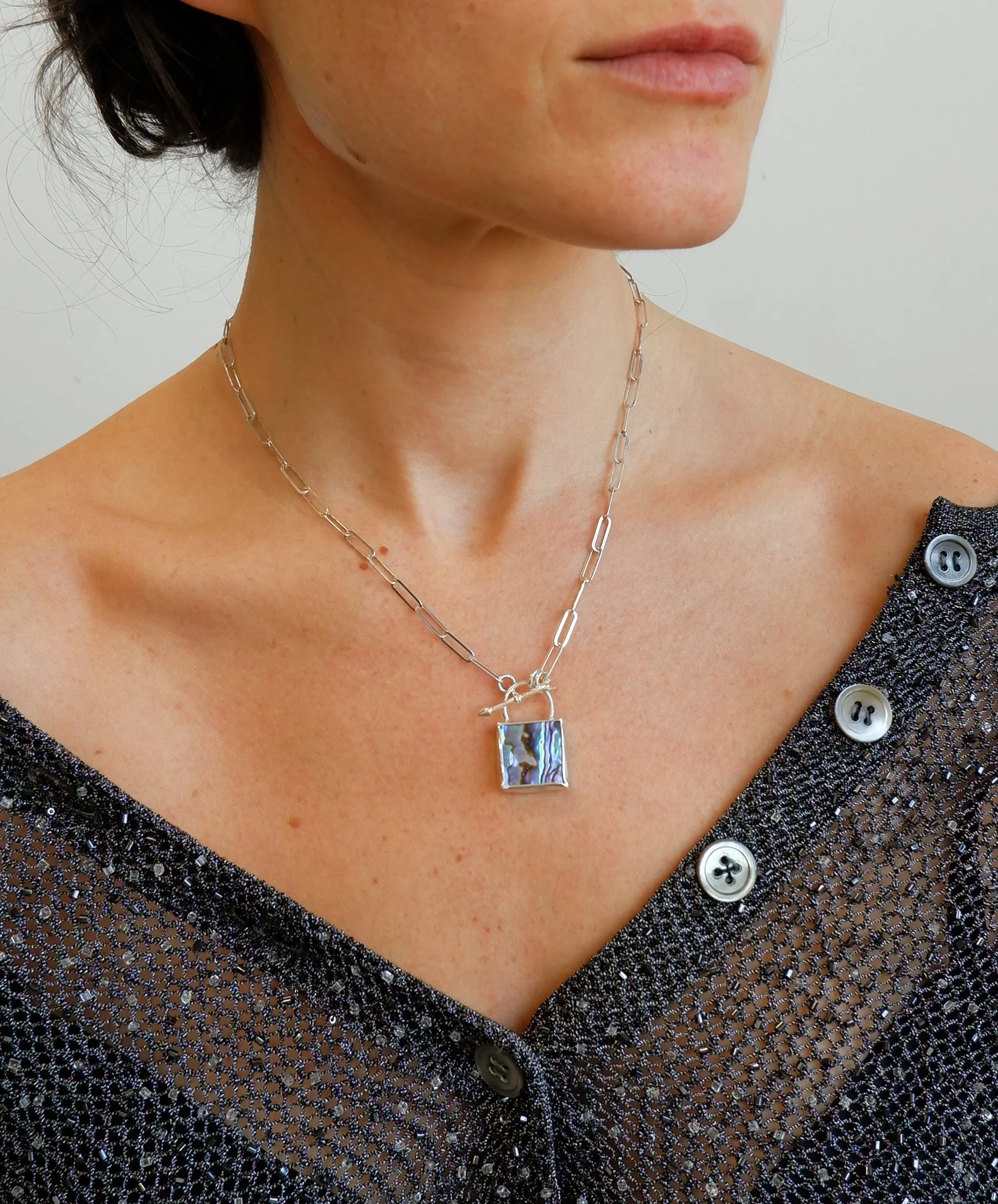 Abalone Lock Necklace