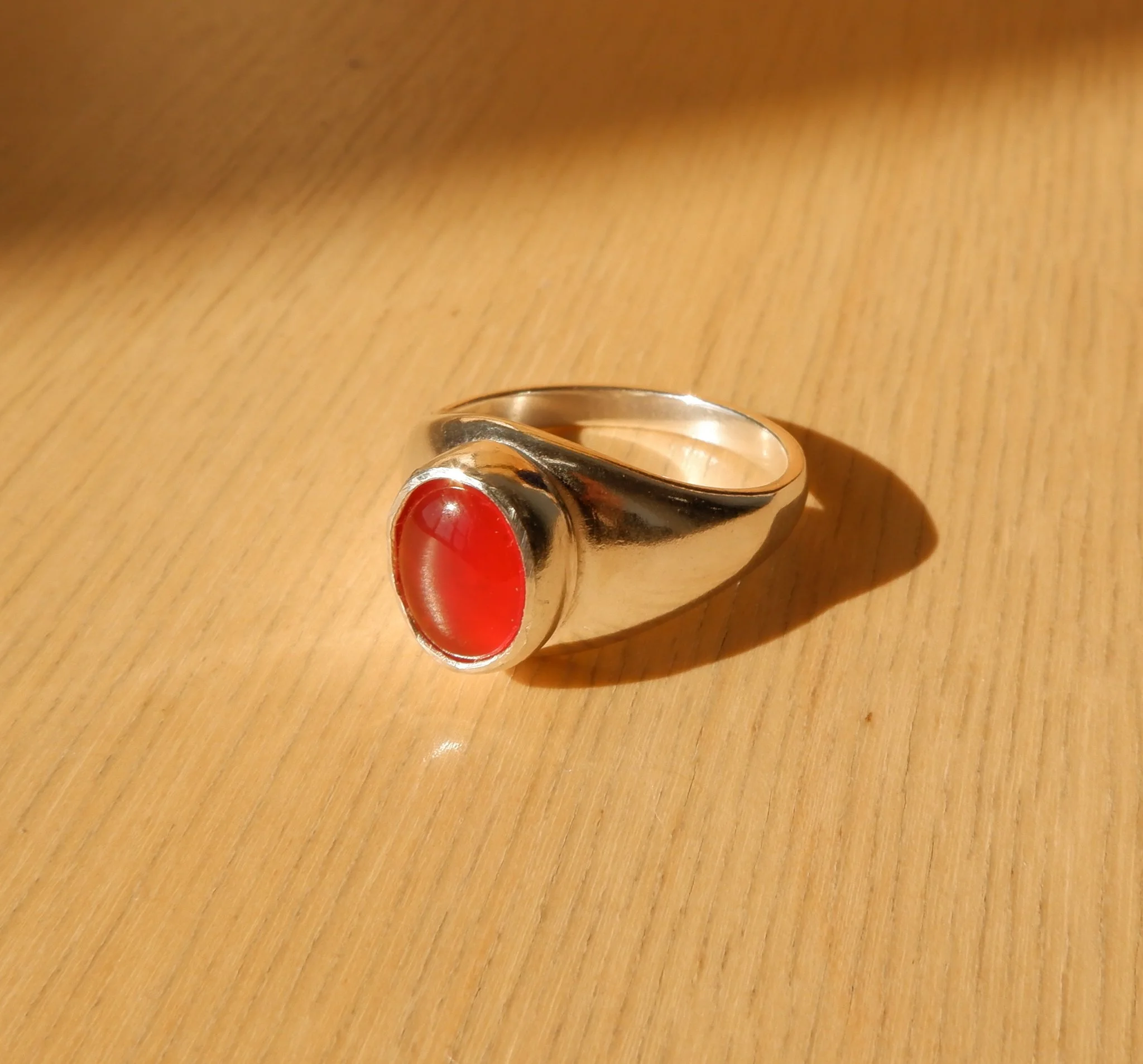 Oval Carnelian Signet Ring