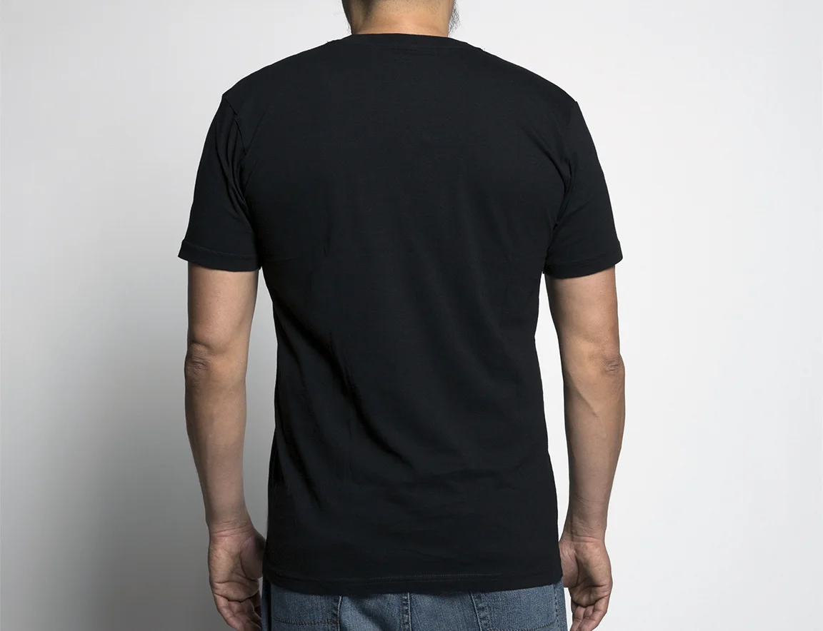 plain black shirt back