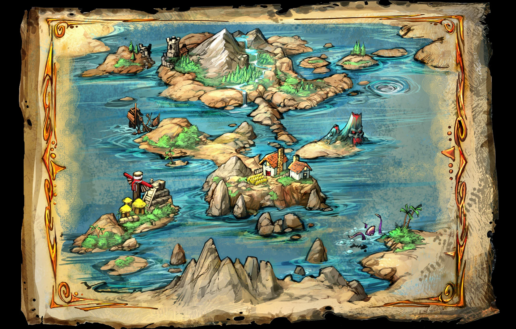 Age of Booty: Tactics Overworld Map