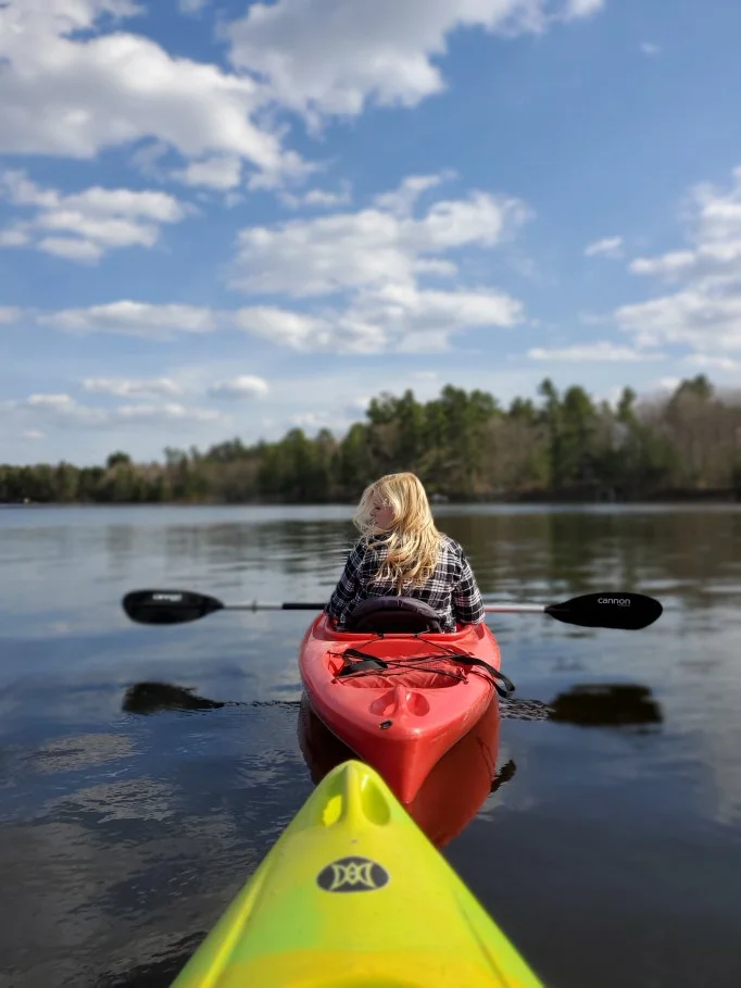 Beautiful afternoon of kayaking