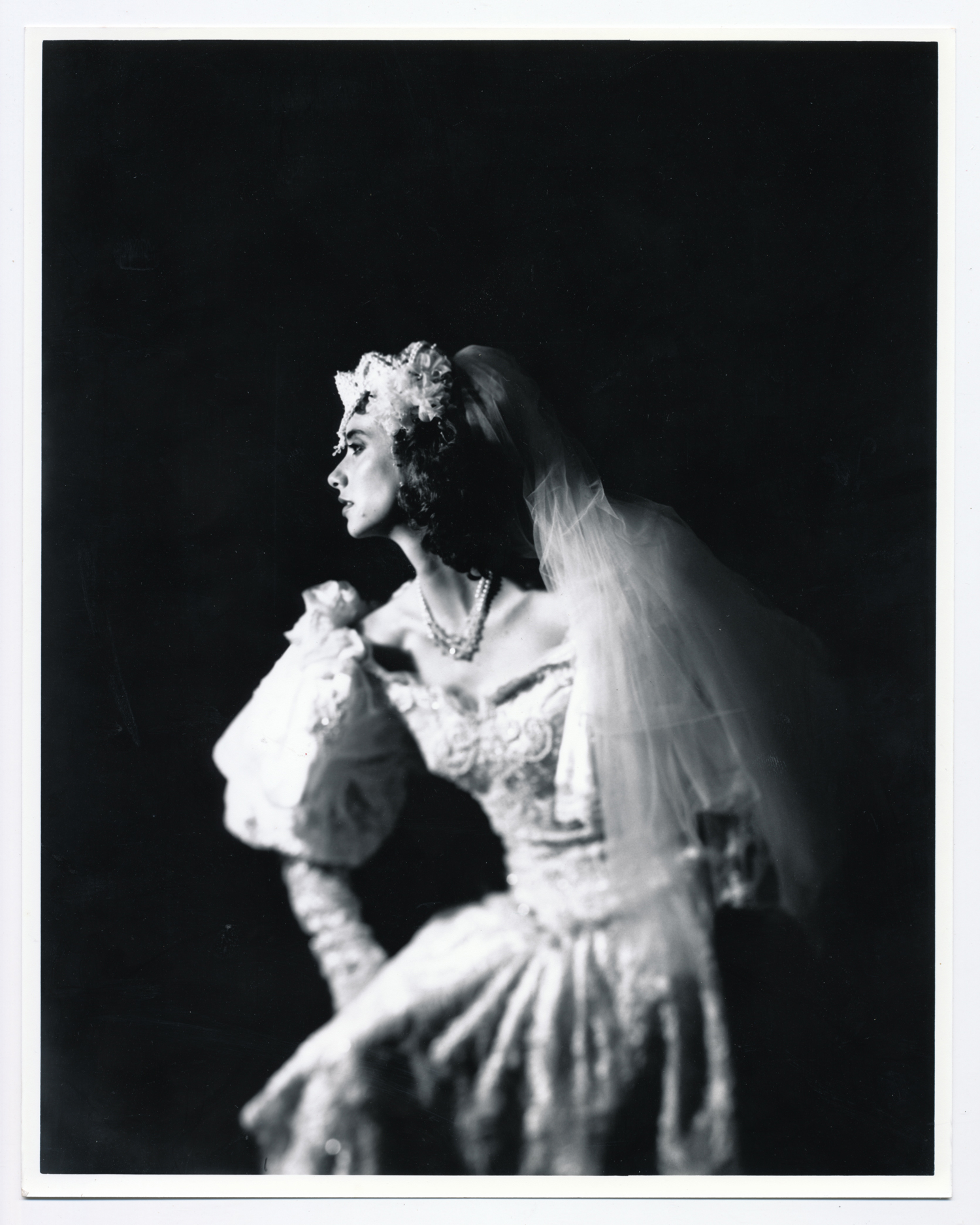 Teresa Wedding Series 4x5 silver print. © Jud Burgess 1989