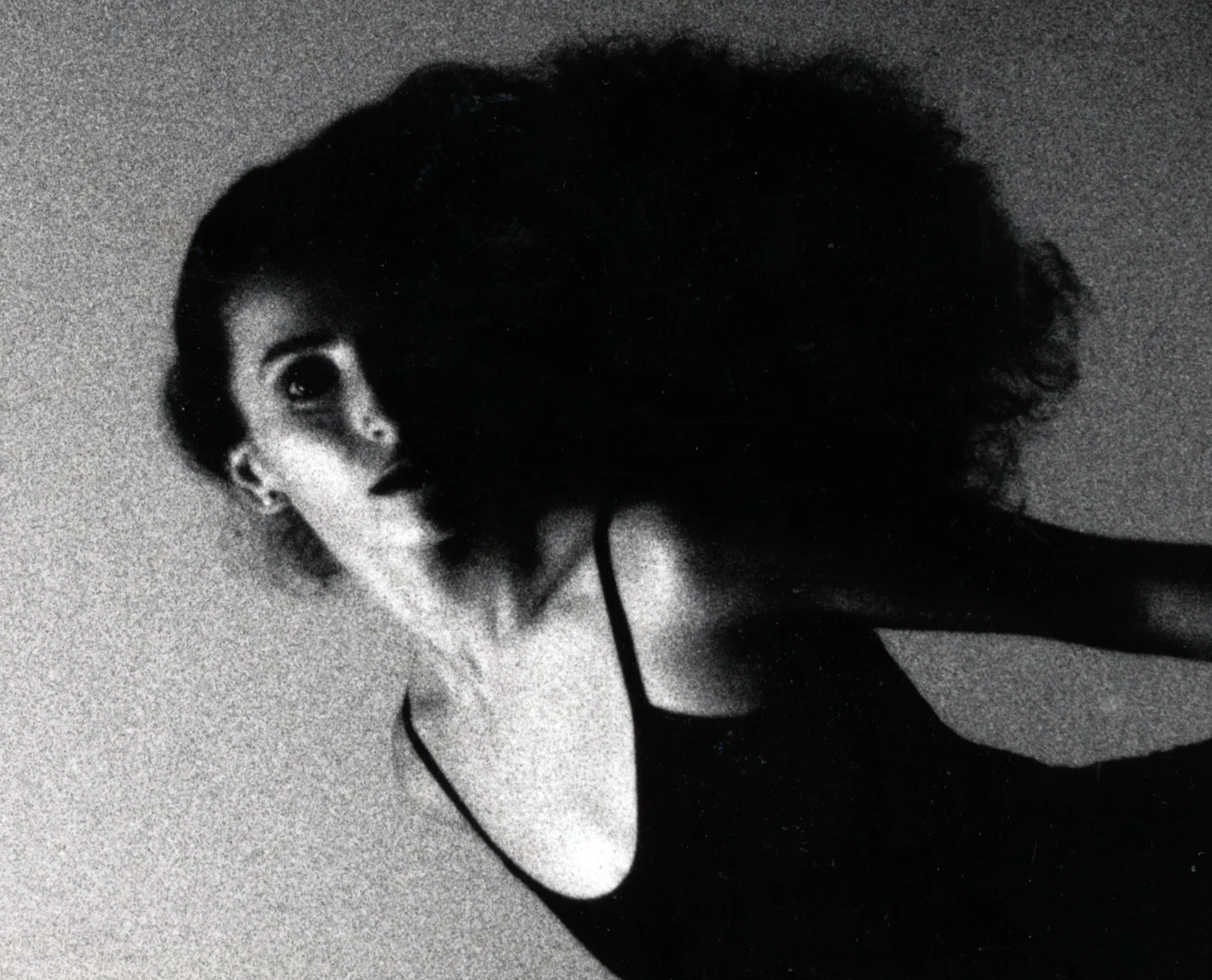 Jacque Flying  (detail)35mm silver print.  © Jud Burgess  1987