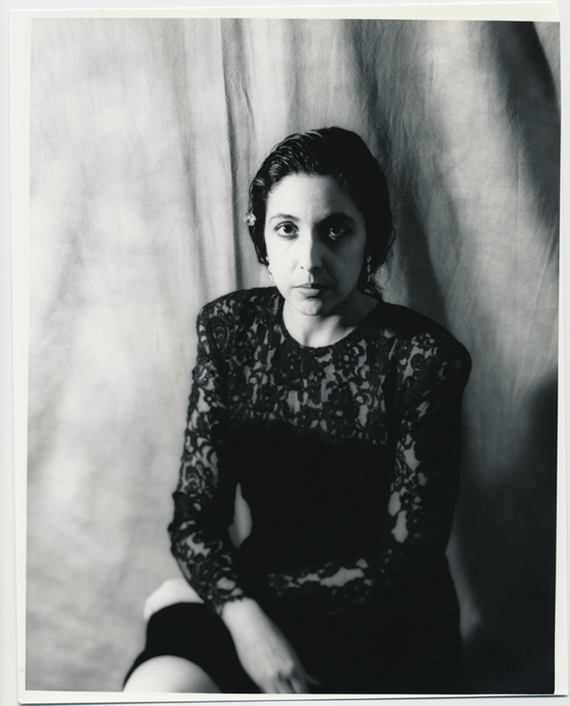 Laurie Somber 4x5 silver print. © Jud Burgess 1990