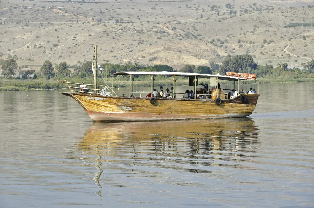Replica Jesus Boat on Sea of Galilee