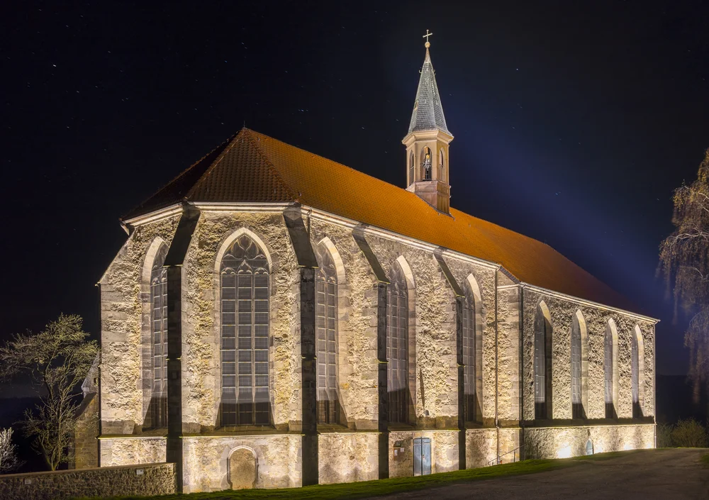 Minster of the former cloister Wittenburg on the Klosterberg in Lower Saxony, Germany.
