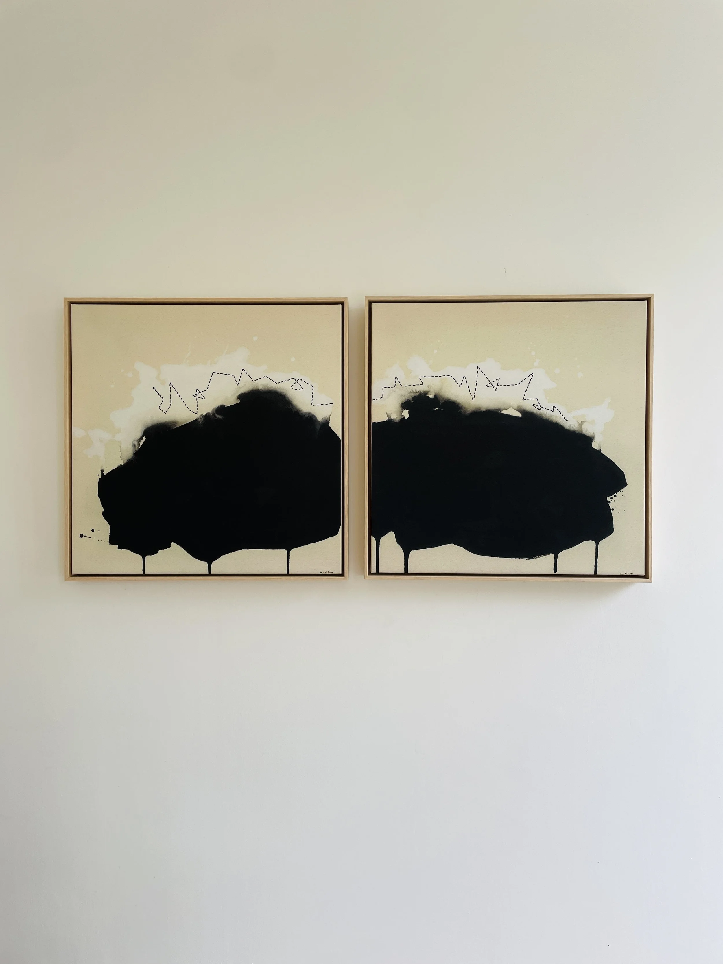 'Cloud Gazing I&II - Framed Paula McGurdy.JPG