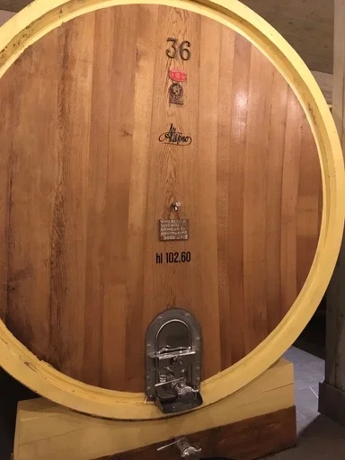 Barrel at Altesino Winery