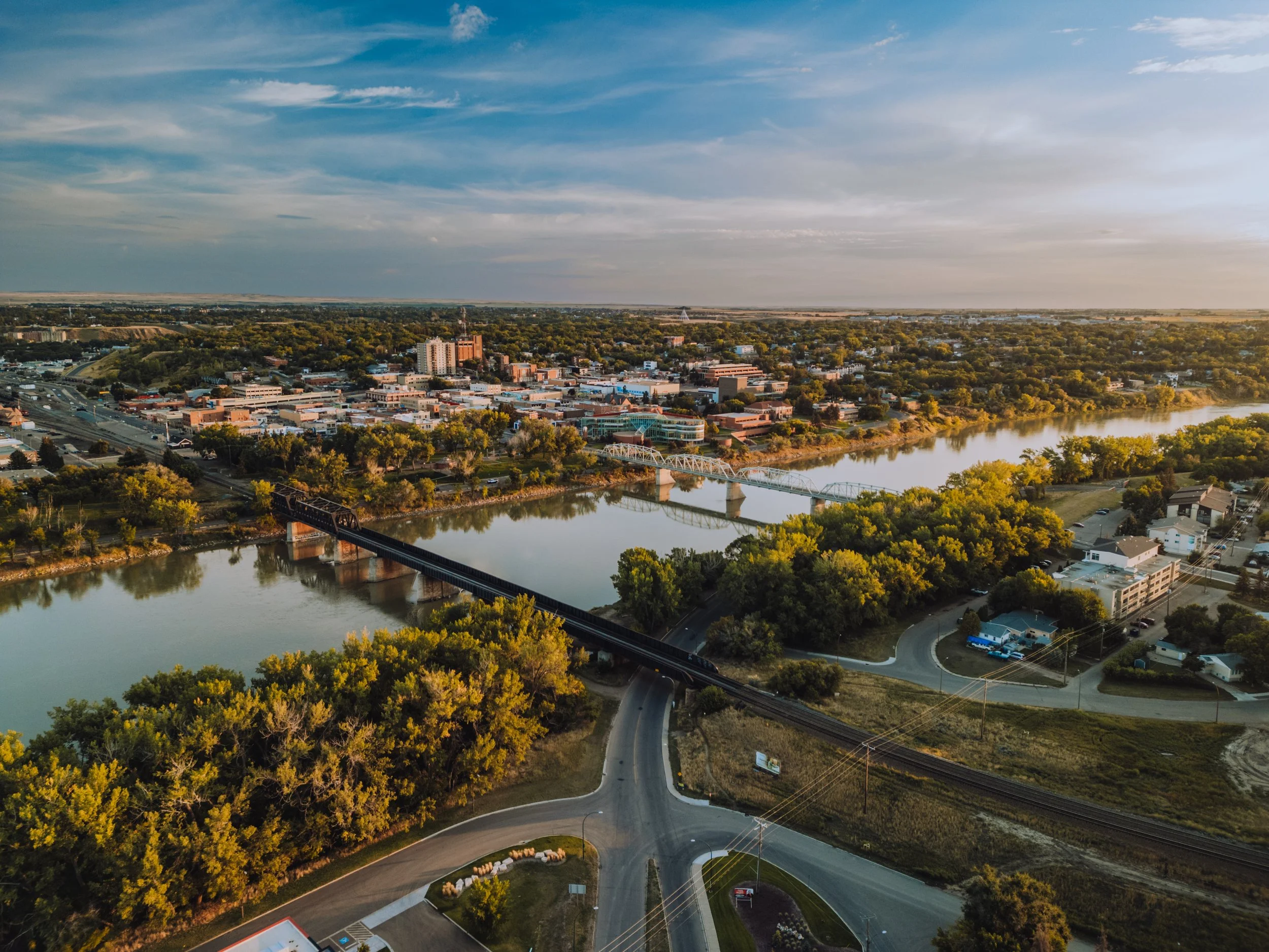 river valley from above
