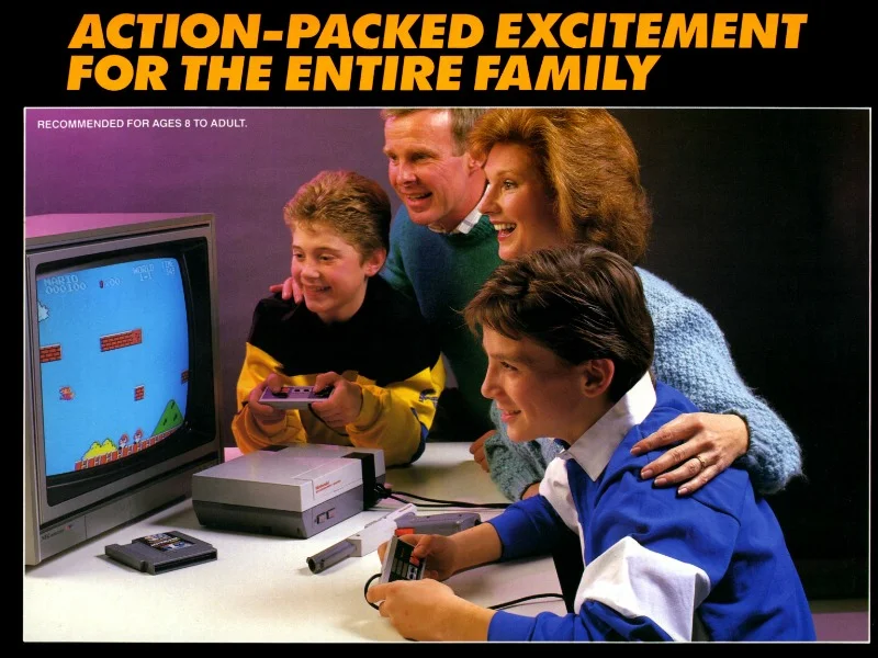 Retro Nintendo ad.