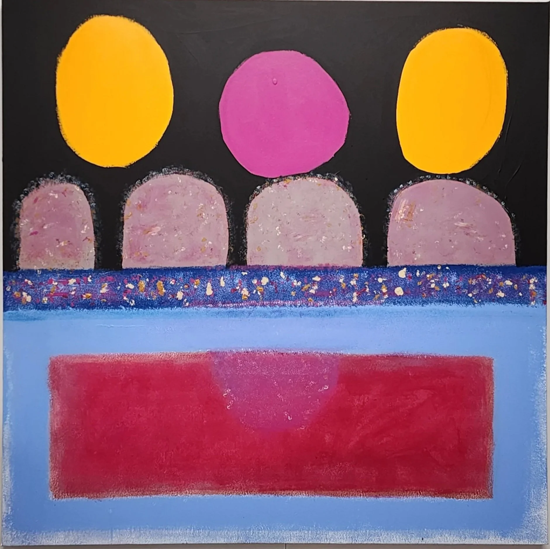 The Magenta Moon Over the Crimson Lake