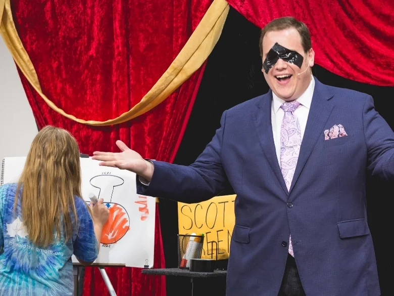 Through magic, students learn how their senses can deceive them and how to guard against unreliable information.