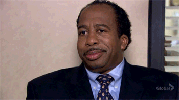 A rare head nod courtesy of the perpetually moody Stanley from The Office. This guy is always ready to quit, talk about somebody’s momma, or tell Michael Scott how much of a buffoon he is. This look of satisfaction is RARE.