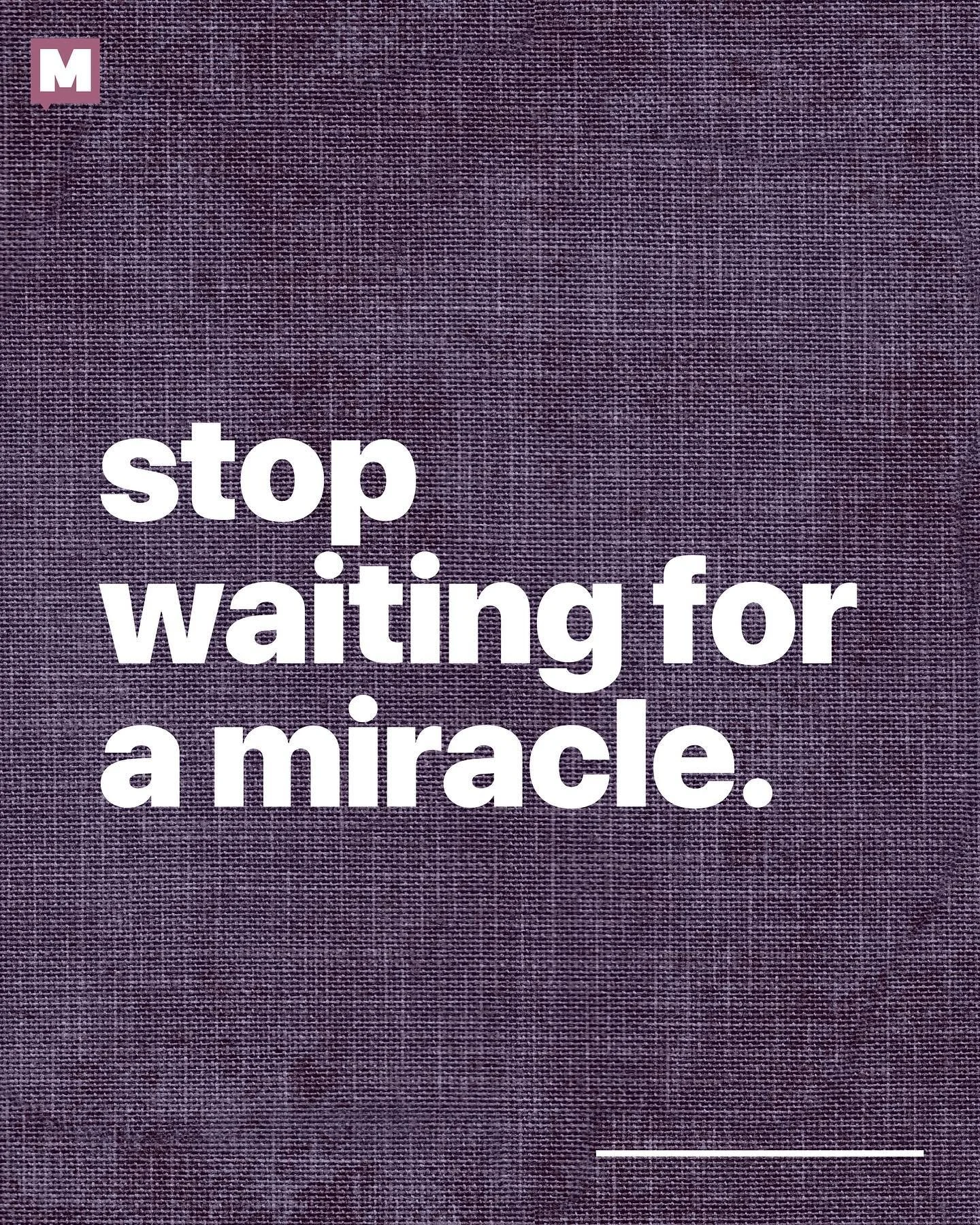Stop waiting for a miracle. You are the miracle 🗣🗣#affirmationsbymichellclark