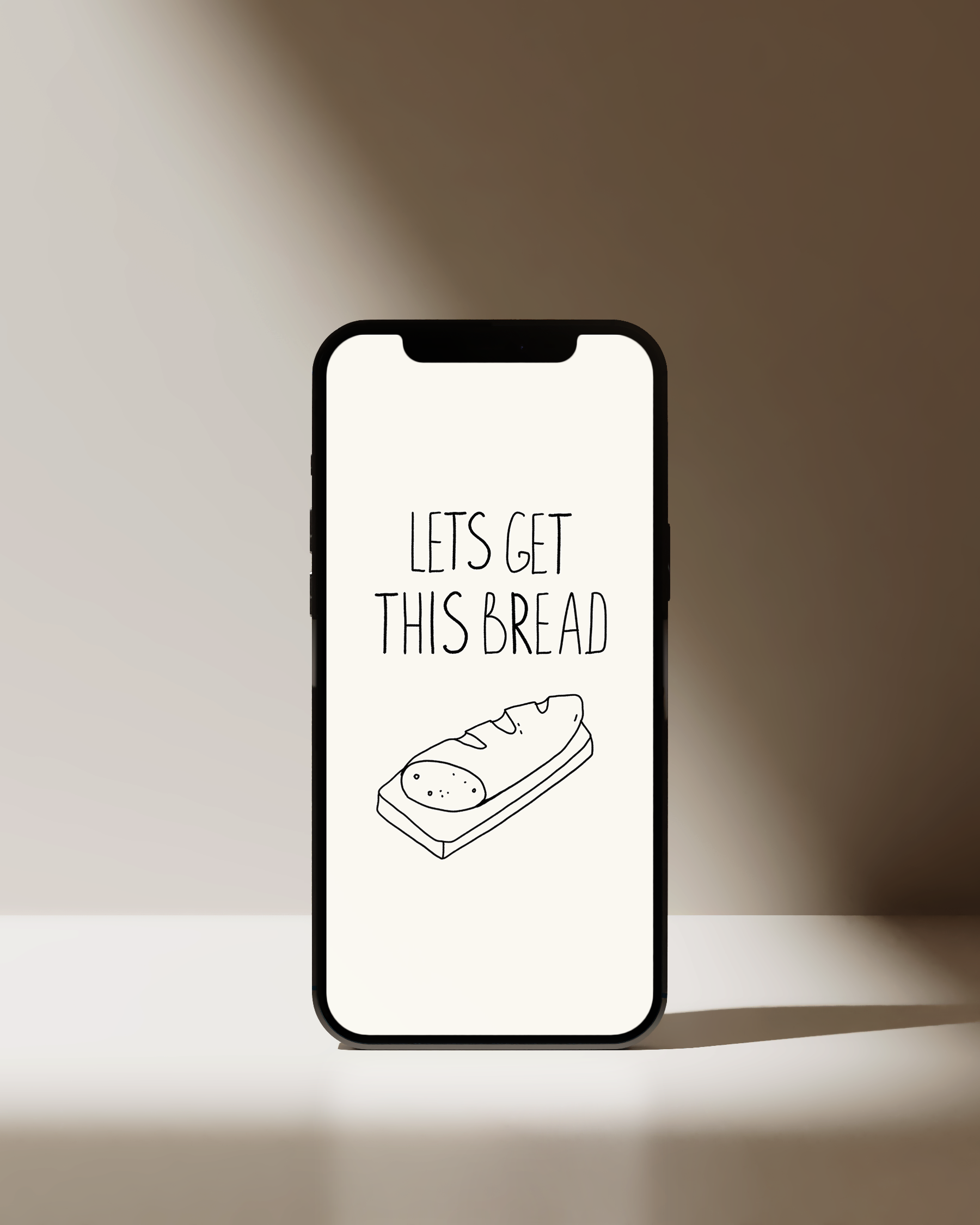 "Let's Get This Bread" iPhone wallpaper