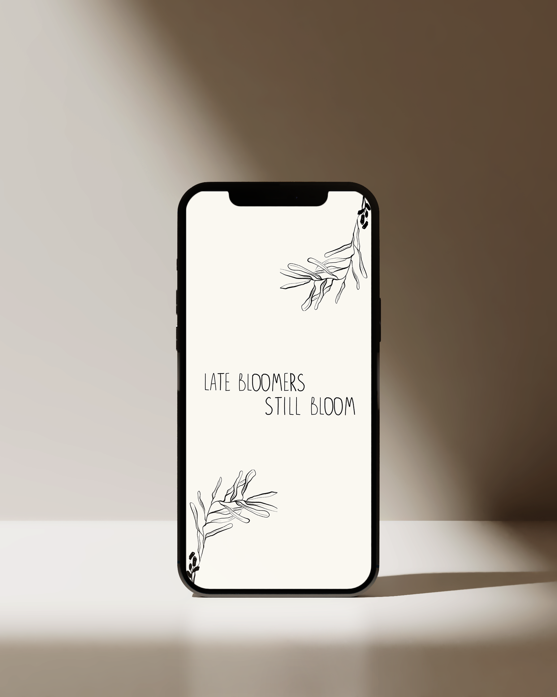 "Late Bloomers Still Bloom iPhone Wallpaper