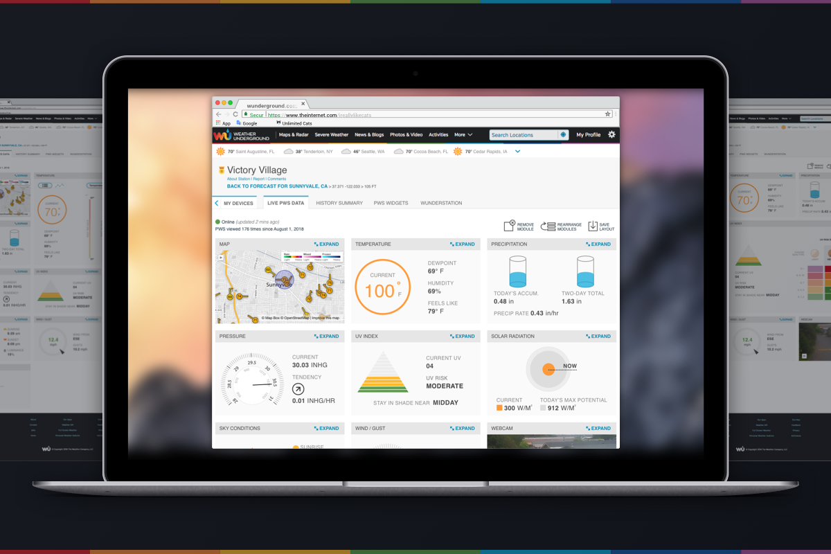 Personal Weather Station Dashboard