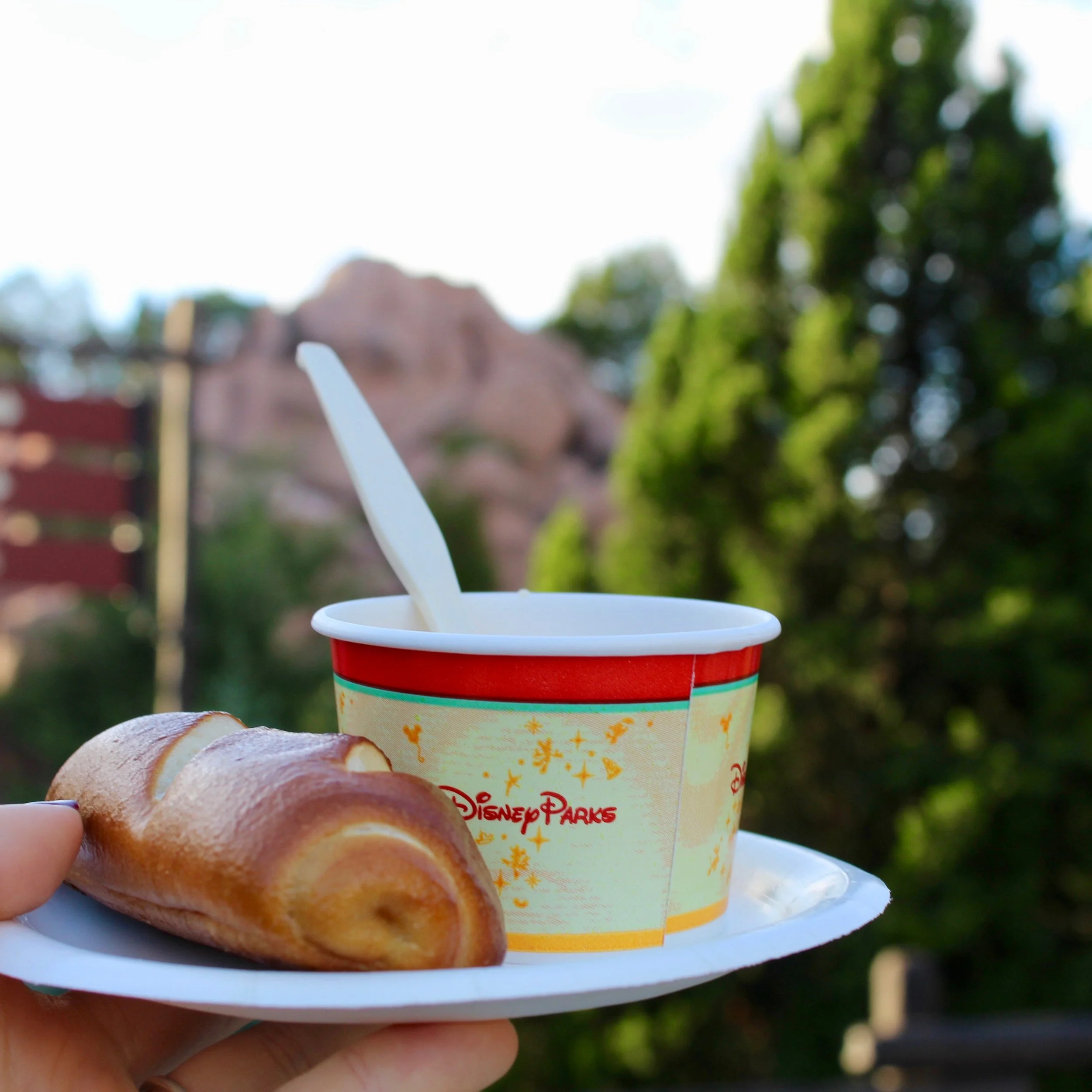 CANADA || Canadian Cheddar Cheese Soup served with a Pretzel Roll