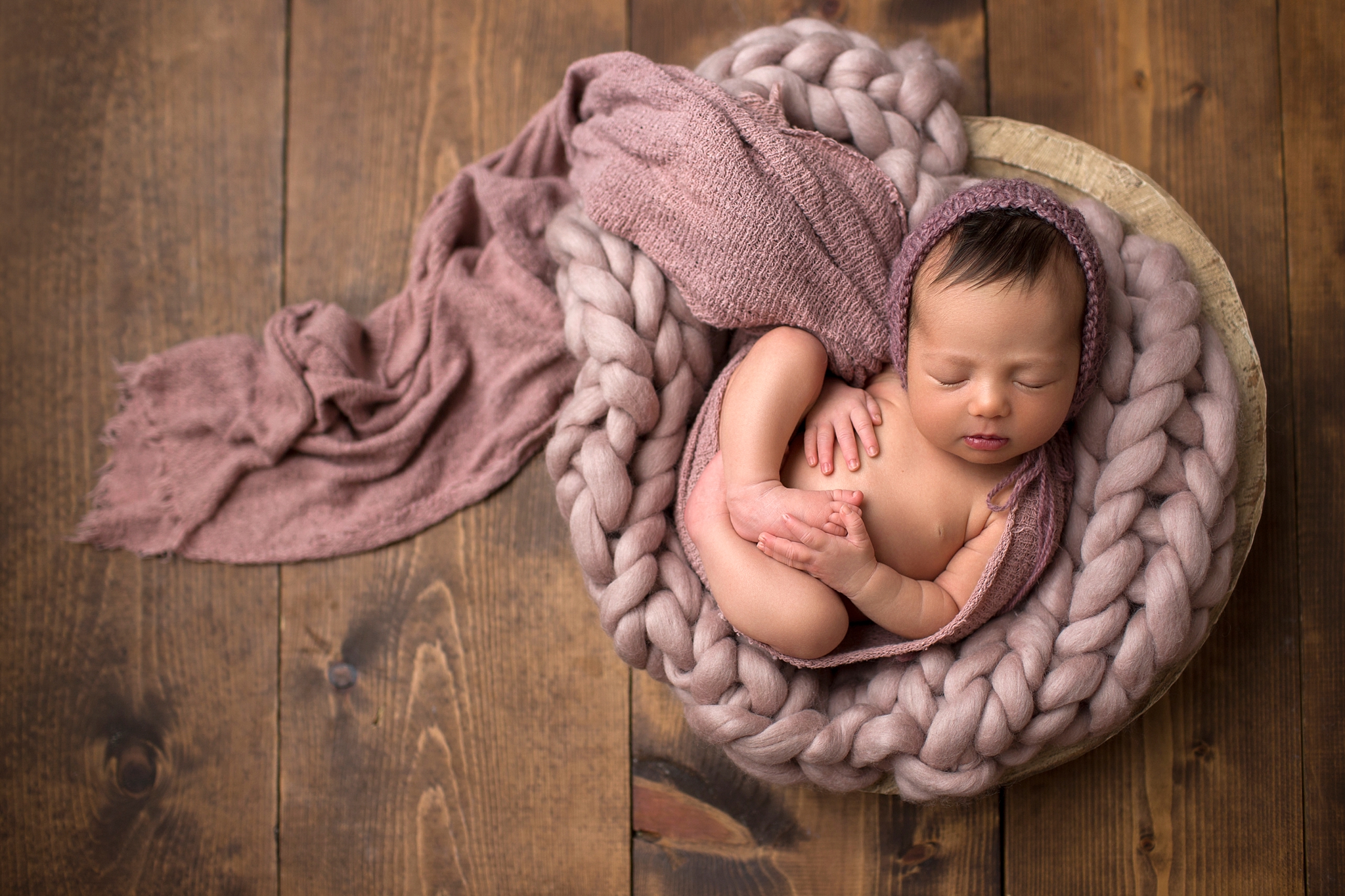 baby in basket CG Photography