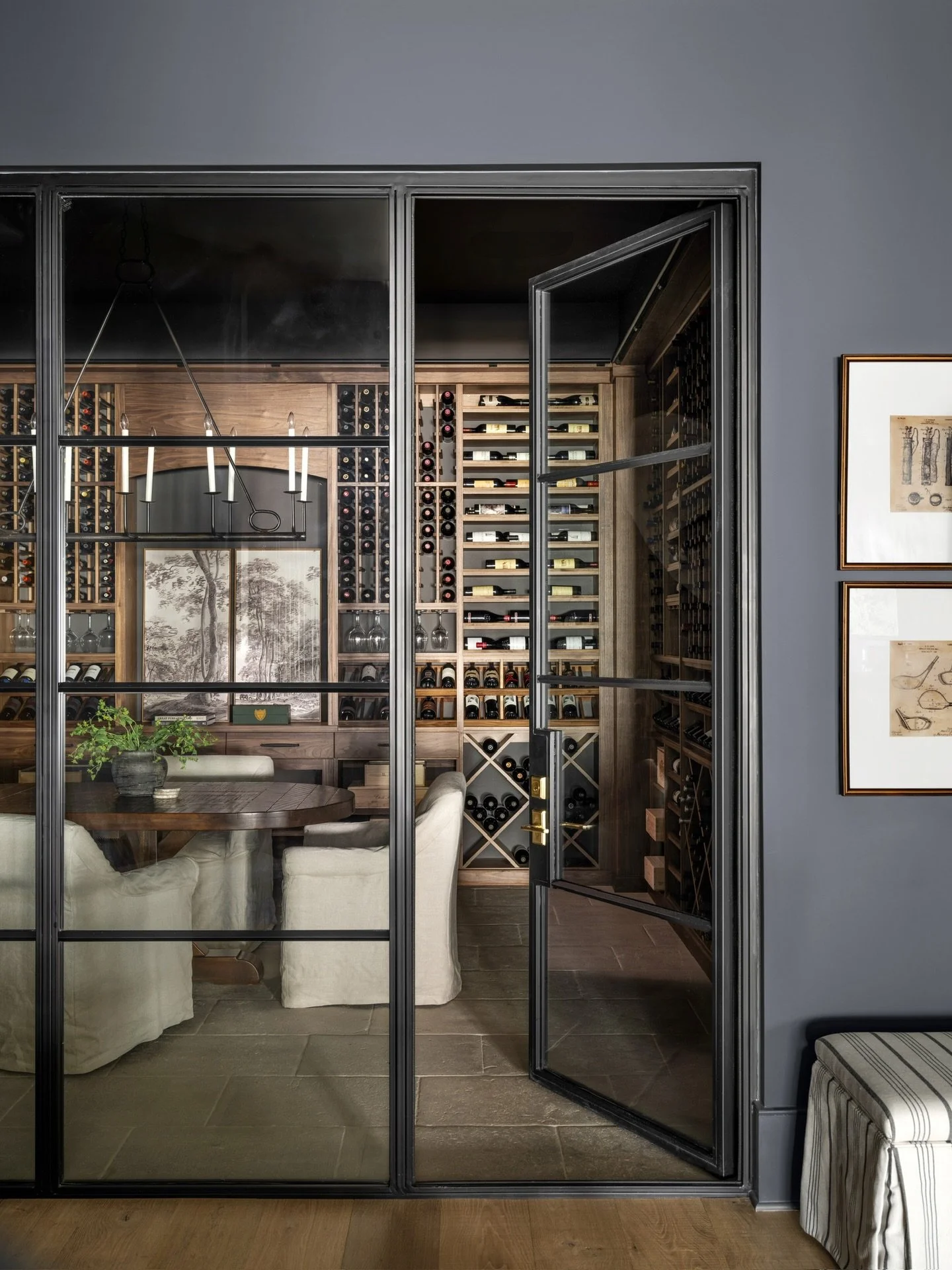 As we head into Thanksgiving week, we&rsquo;re extra grateful for spaces that bring people together 🤎

This entire lower level was designed for hosting &ndash; from the cozy window nook to the warm, wood-wrapped kitchen and the glass-enclosed wine r