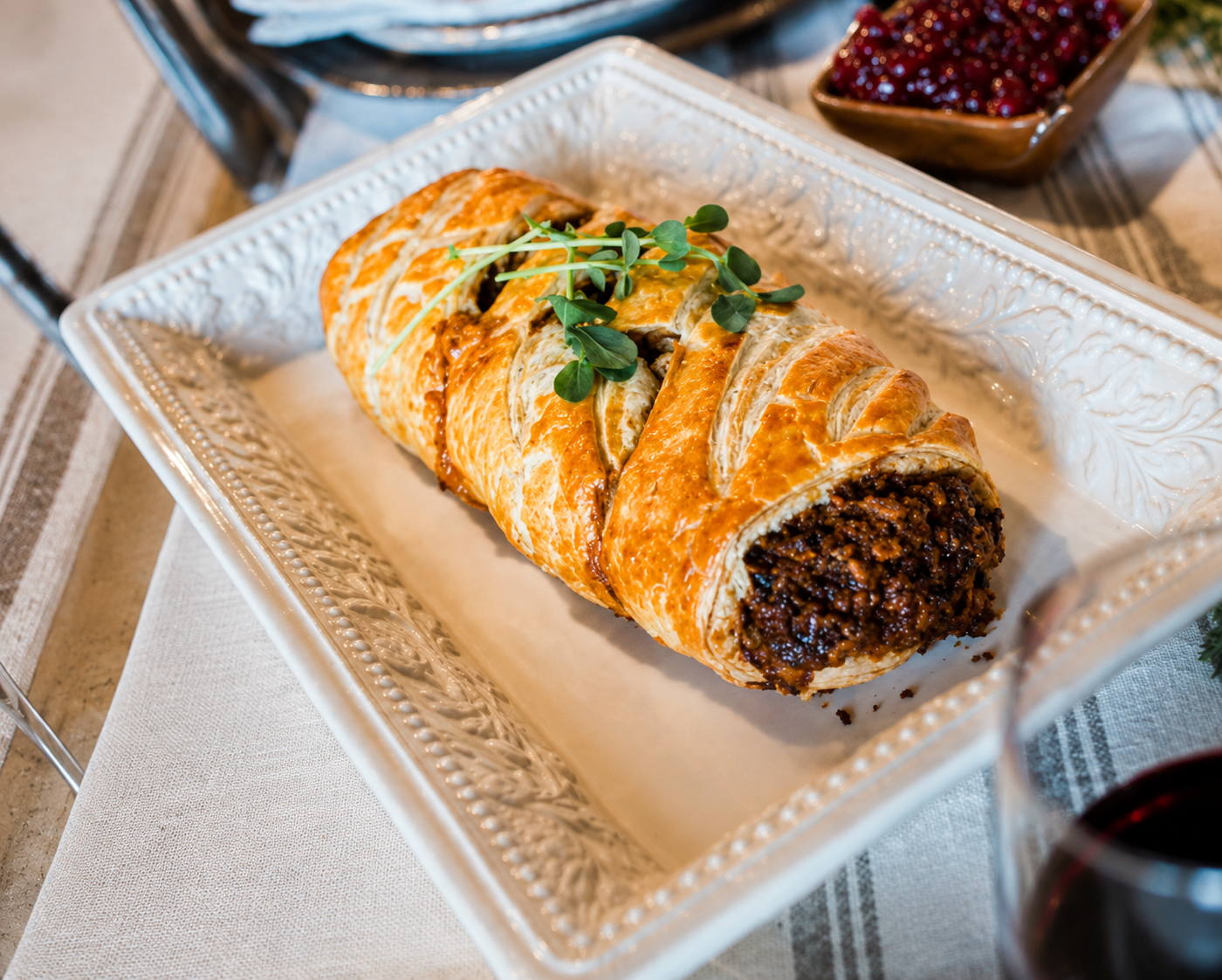 Veggie Wellington with Miso Gravy (Serves Up to 6-8 people)