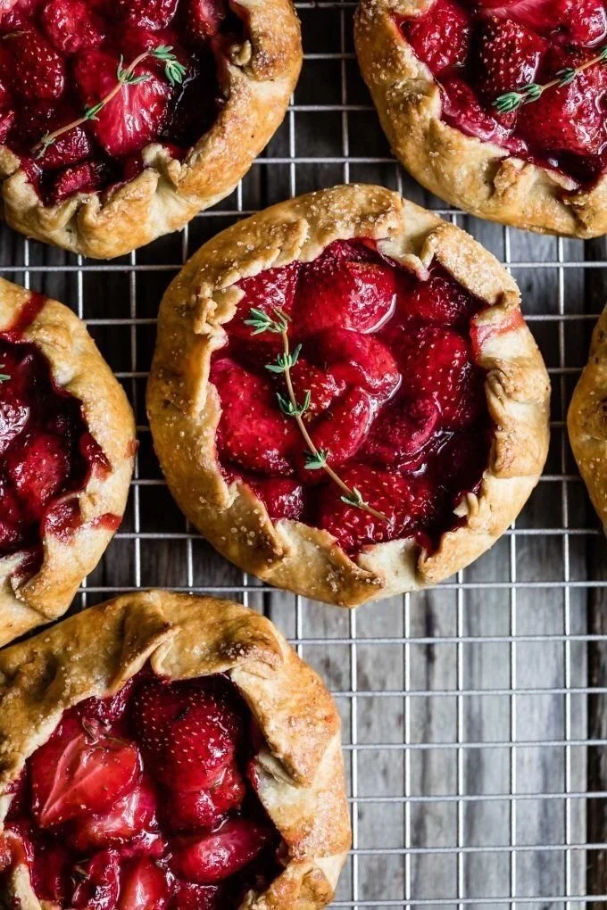 Rhubarb + Strawberry Galette (3 Pack)
