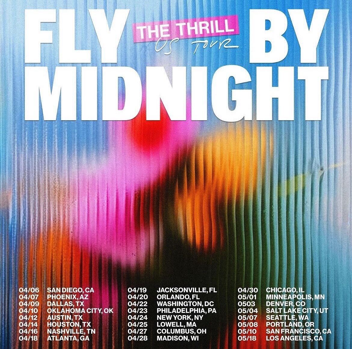 Public On Sale for The Thrill - US Tour with Fly By Midnight is TOMORROW!! Grab your tickets then before it&rsquo;s too late ‼️