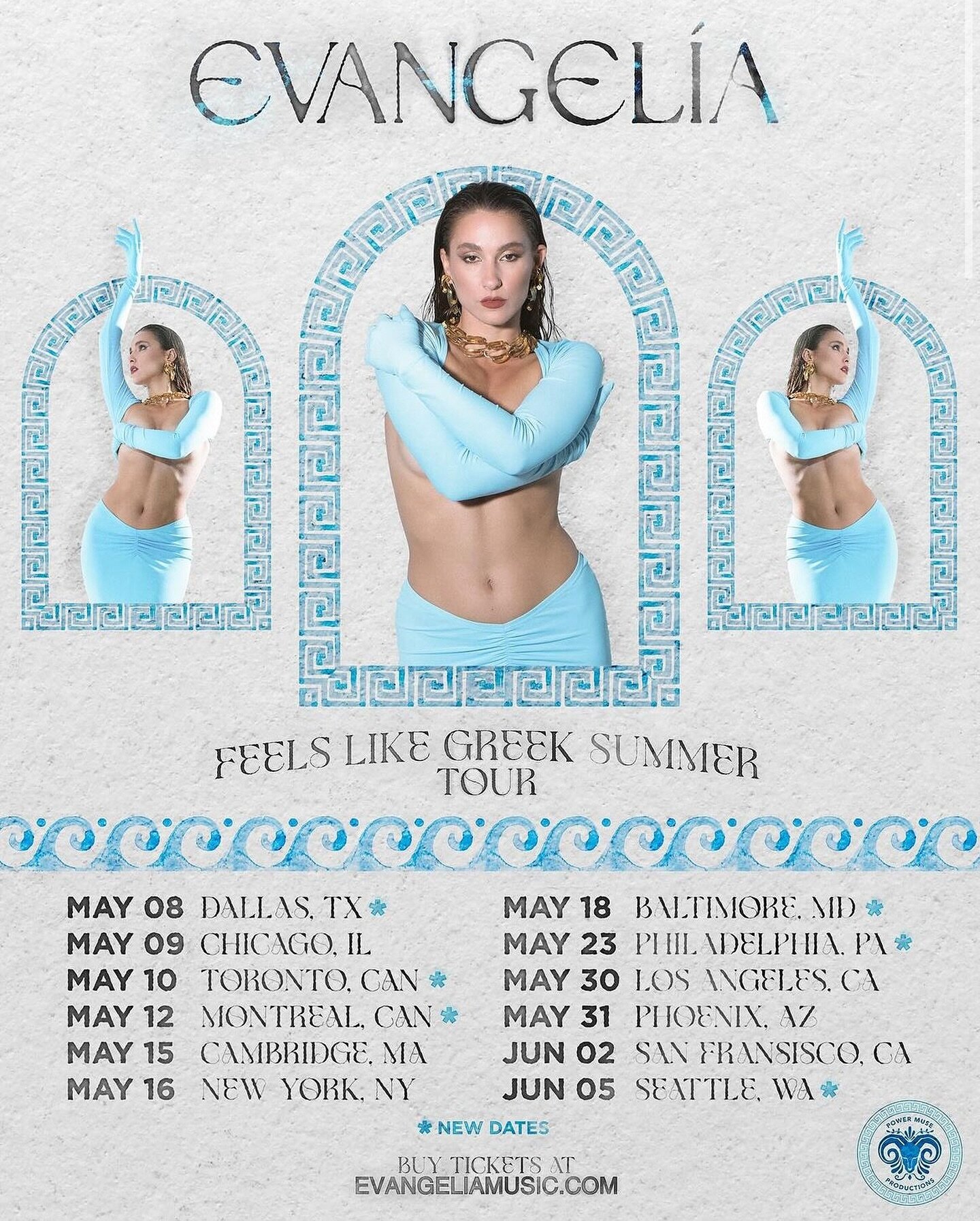Evangelia hits the road in May! Tickets on sale now!