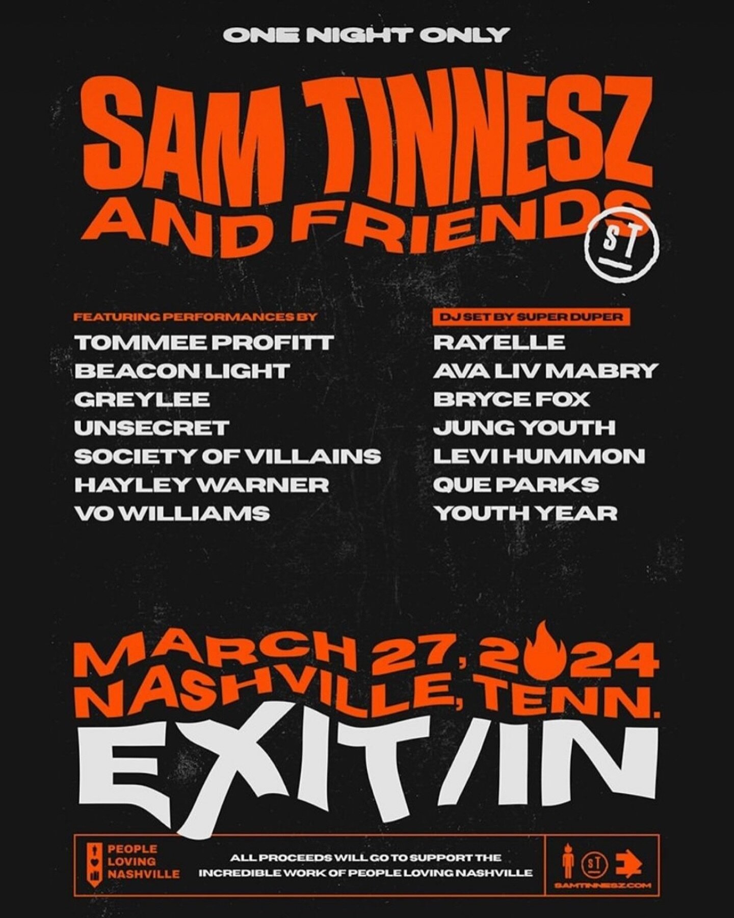 Tickets on sale FRIDAY for a night with @samtinnesz &amp; friends in Nashville!