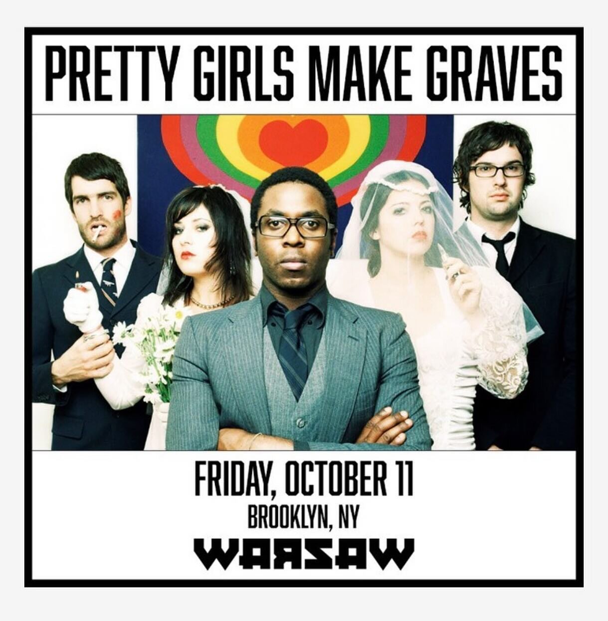 Just announced! Two shows for @prettygirlsmakegravesband, tickets on sale Friday!