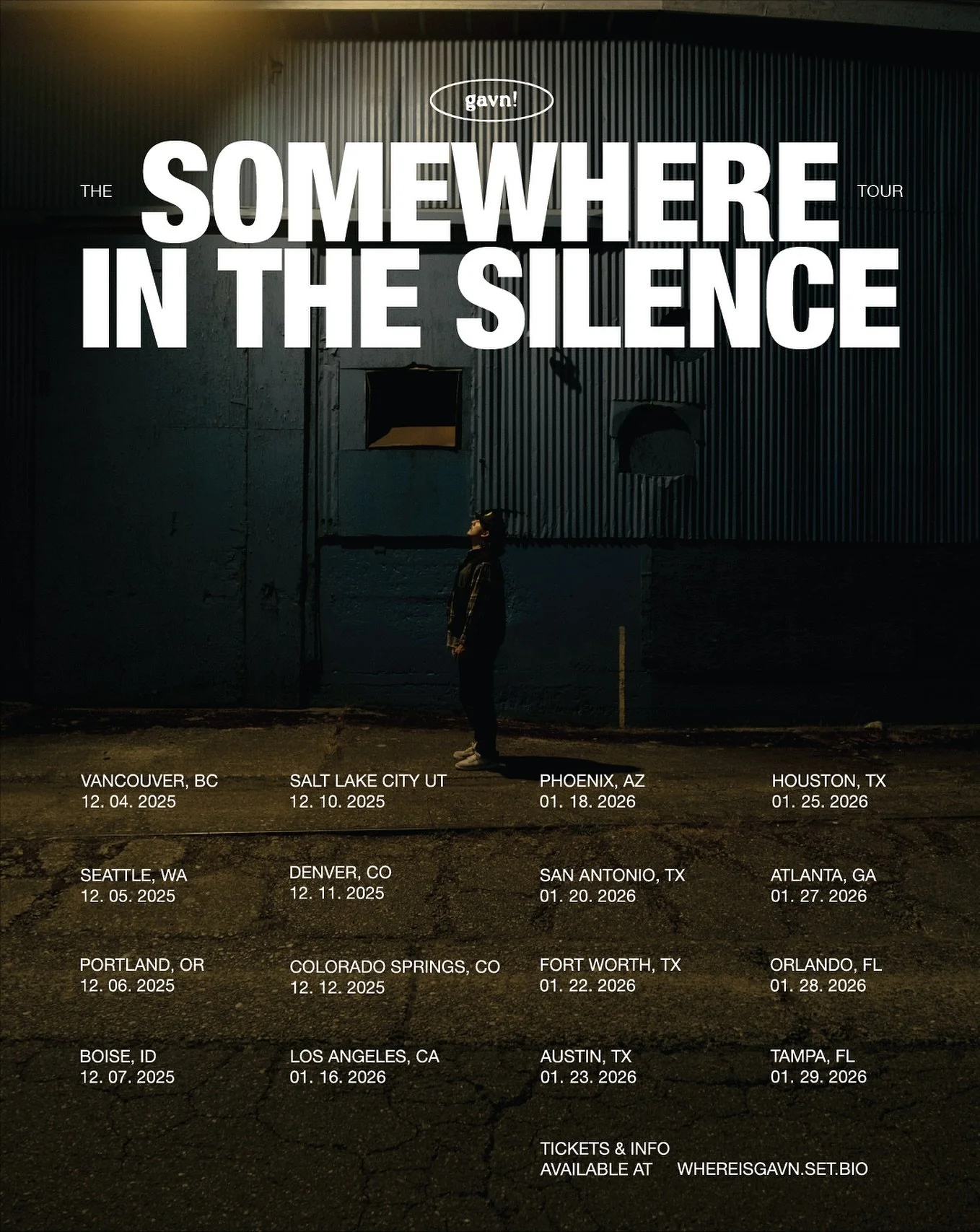 gavn!&rsquo;s winter tour, just announced!