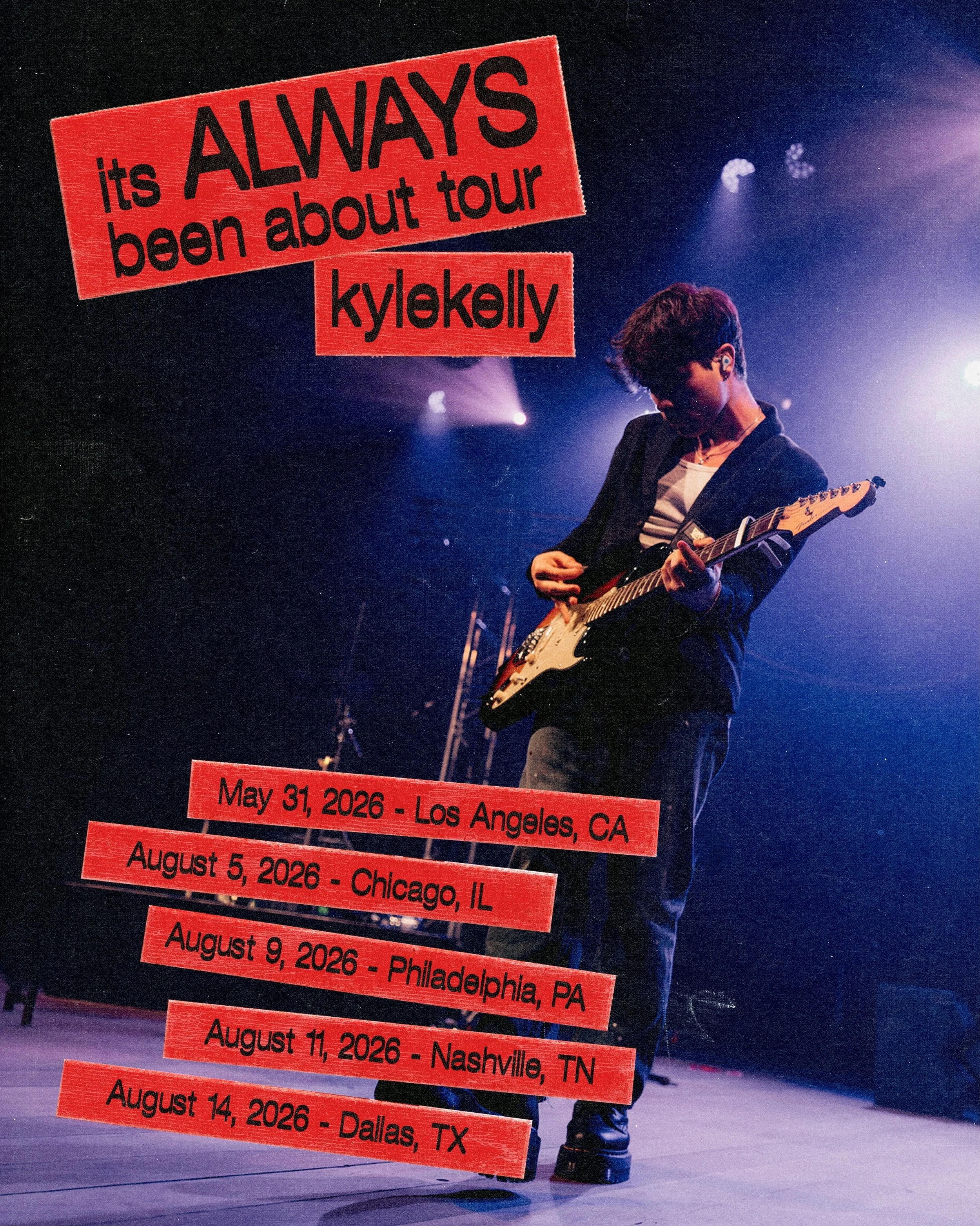 Just Announced: New @kylekellymusic dates!!