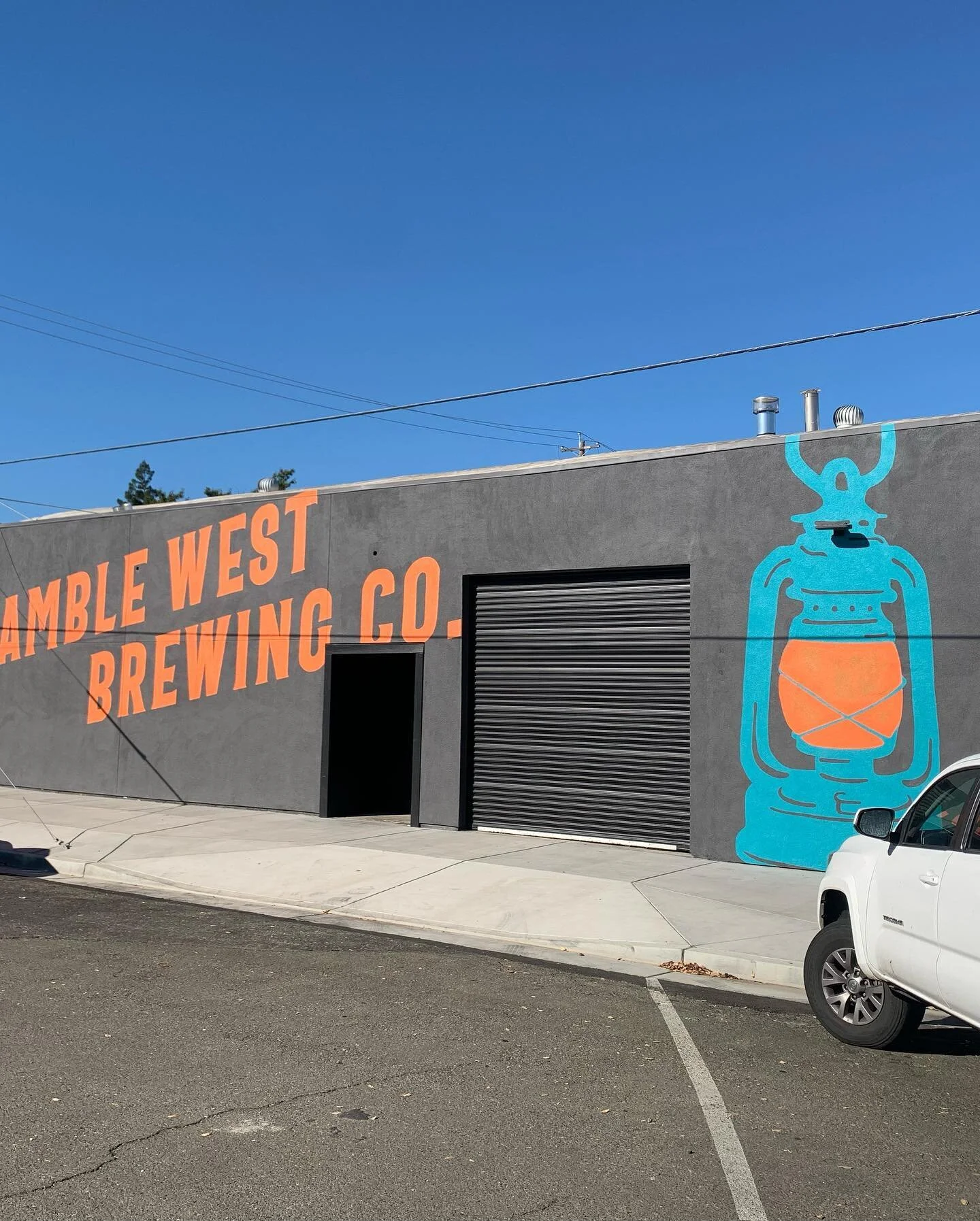 There&rsquo;s always next year for best of Chico 😂 @ramble.west.brewing 
.
.
.
#brewery #ramblewestbrewing #mural #art #chicoca #lettering #graphicdesign