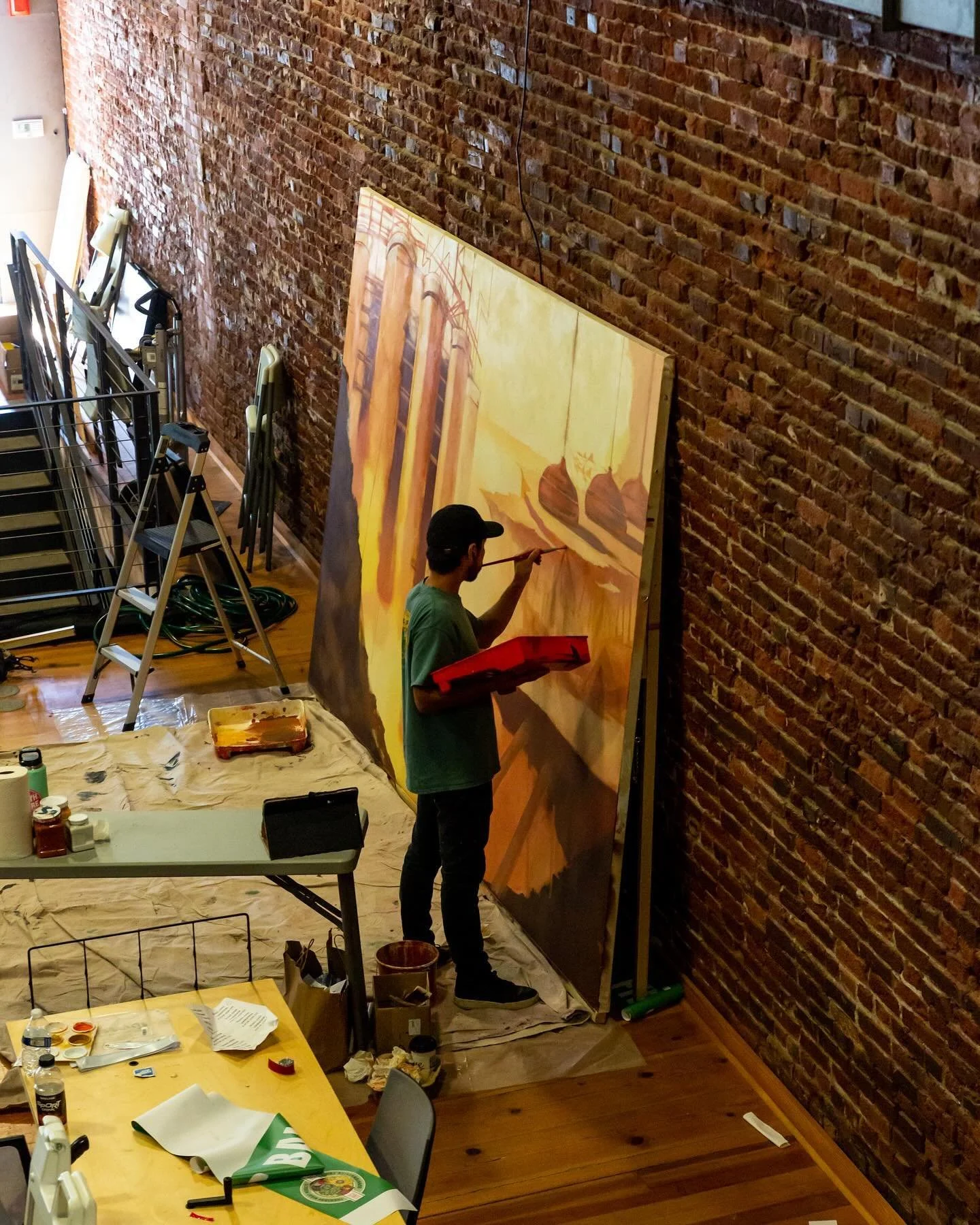 Every year I tell myself to paint more, but after work I just want to cook and relax ☺️ 

📸: @tagitphotos 

#paint #art #artistsoninstagram #creativework #acrylicpainting